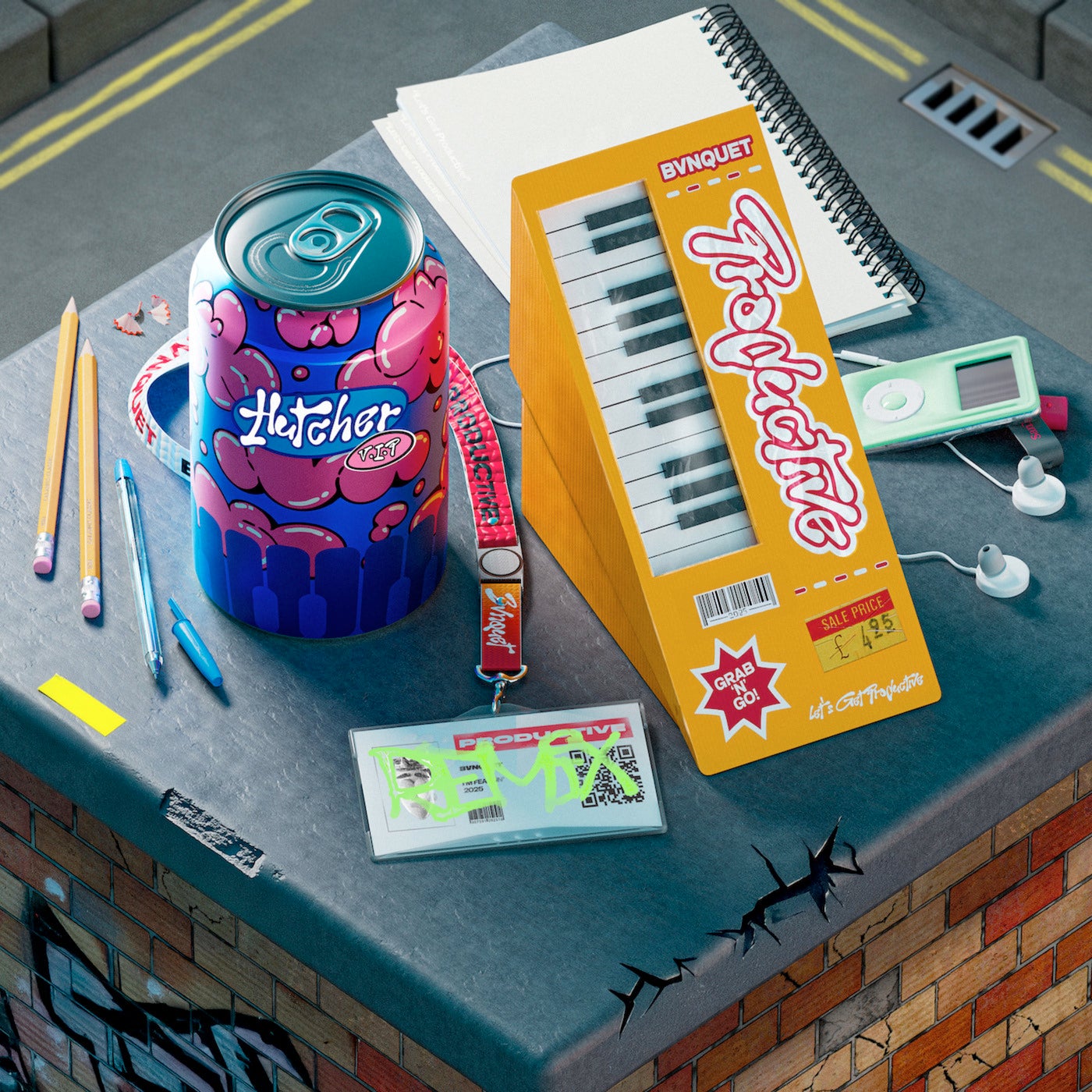 Cover - Hutcher, BVNQUET - Productive (Hutcher V.I.P Extended Remix)