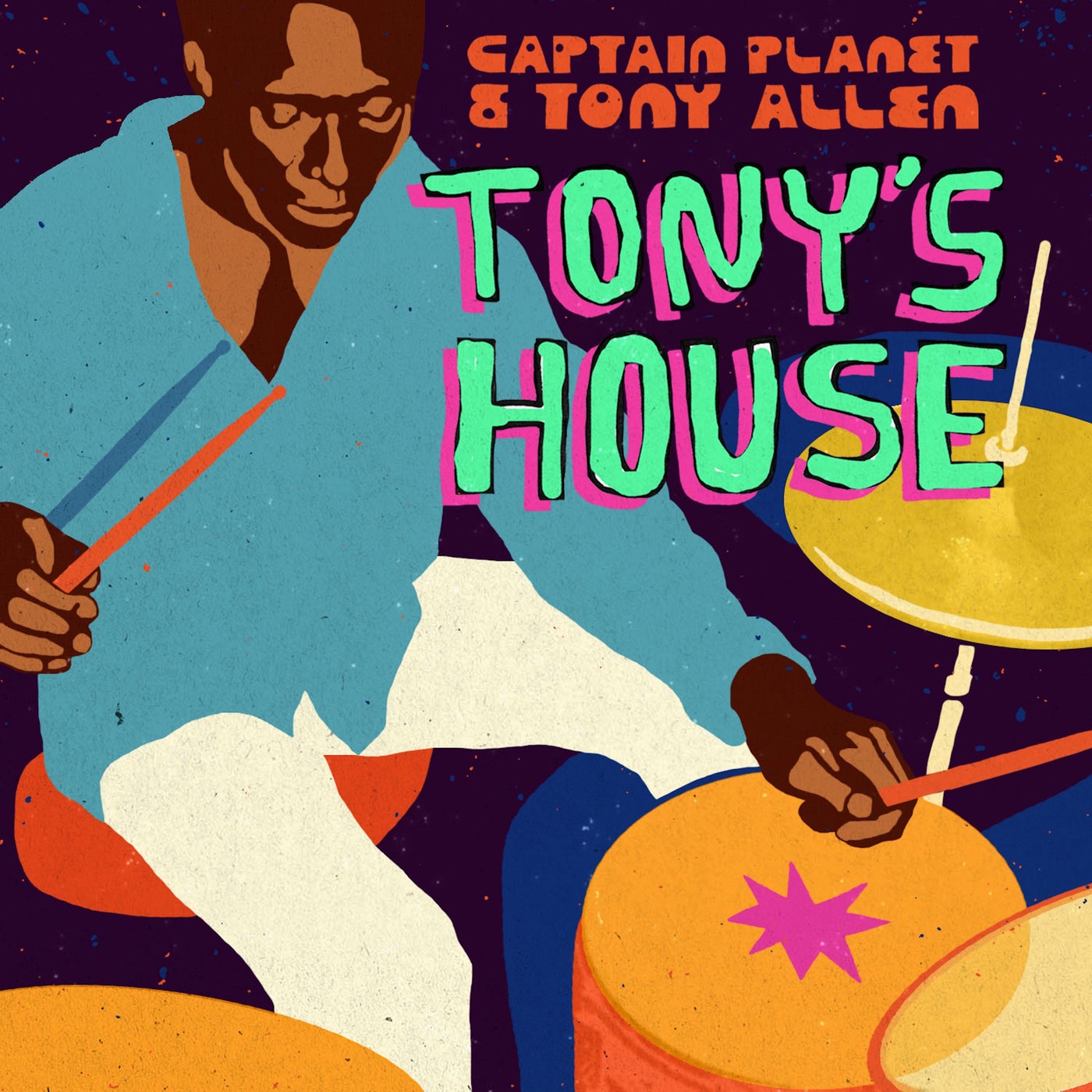 Cover - Tony Allen, Captain Planet - Tony's House (Club Mix)
