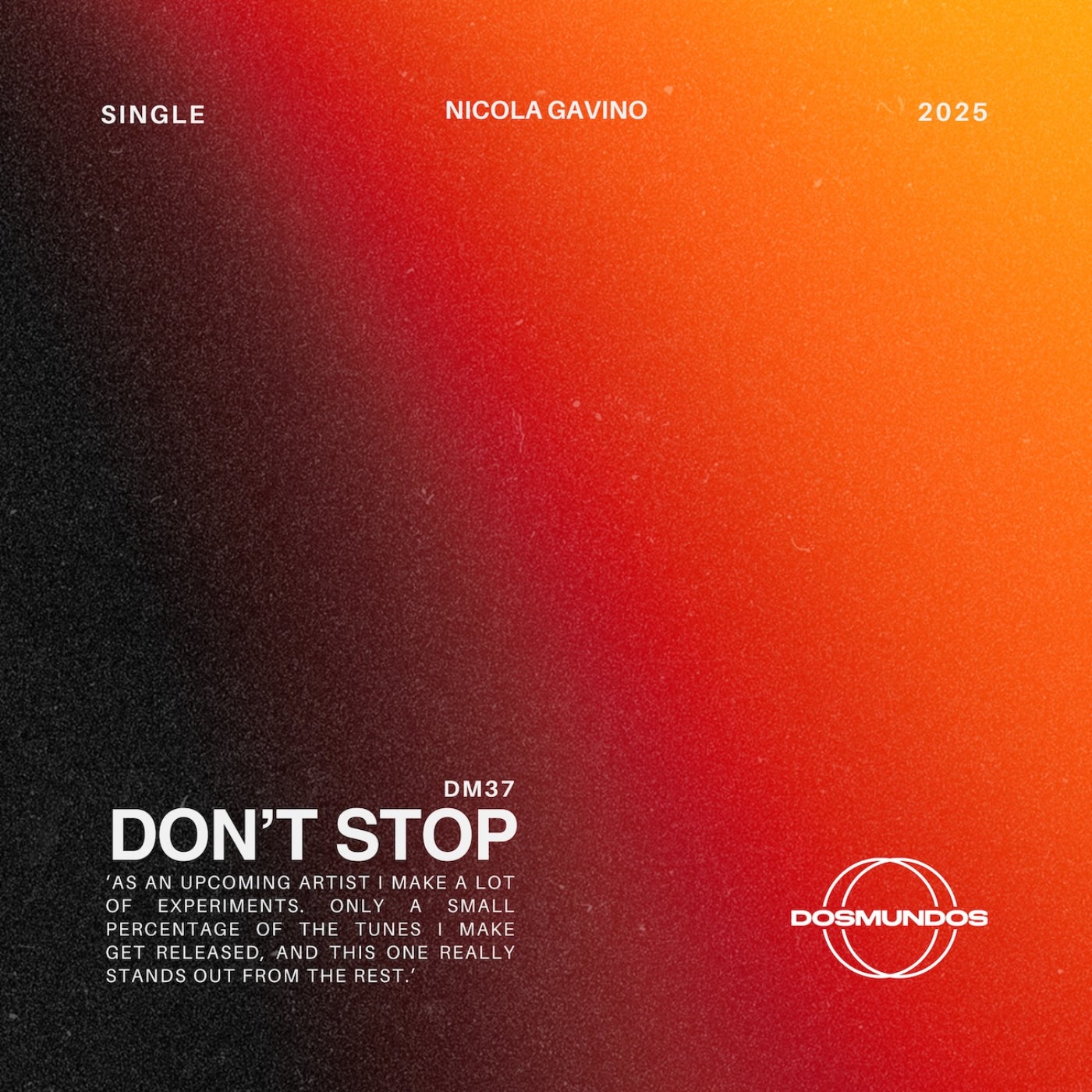 Cover - Nicola Gavino - Don't Stop (Original Mix)