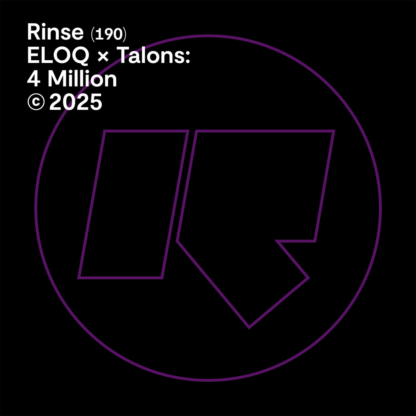 Cover - Eloq, TALONS - 4 Million (Original Mix)