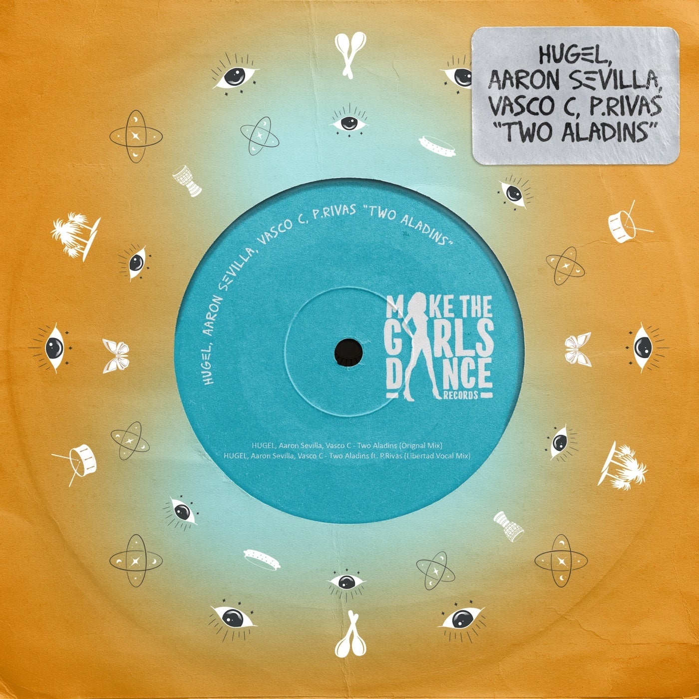 Cover - Vasco C, Hugel, Aaron Sevilla, P.Rivas - Two Aladins (Libertad Vocal Mix) (Extended Mix)