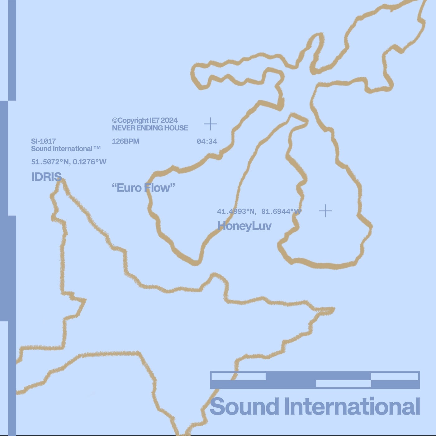 Cover - IDRIS, HoneyLuv - Euro Flow (Extended)