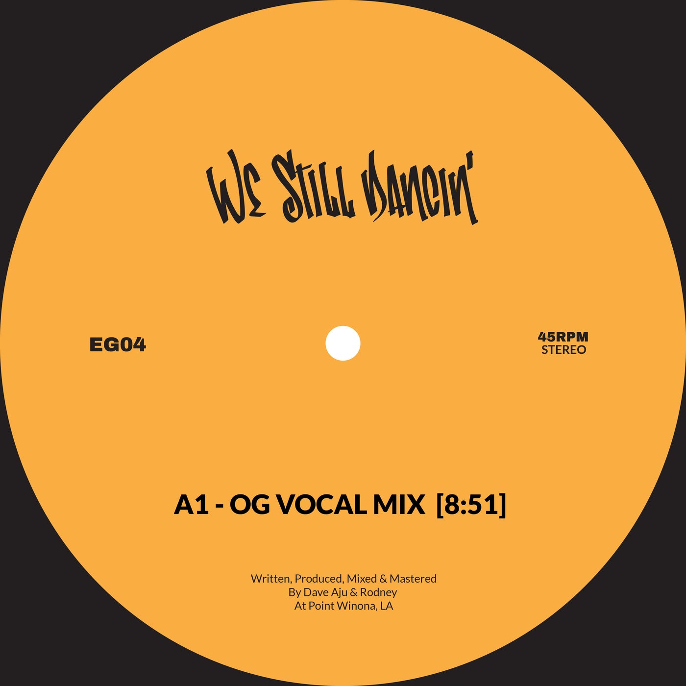 Cover - Dave Aju, Rodney - We Still Dancin (EG Dub Mix)