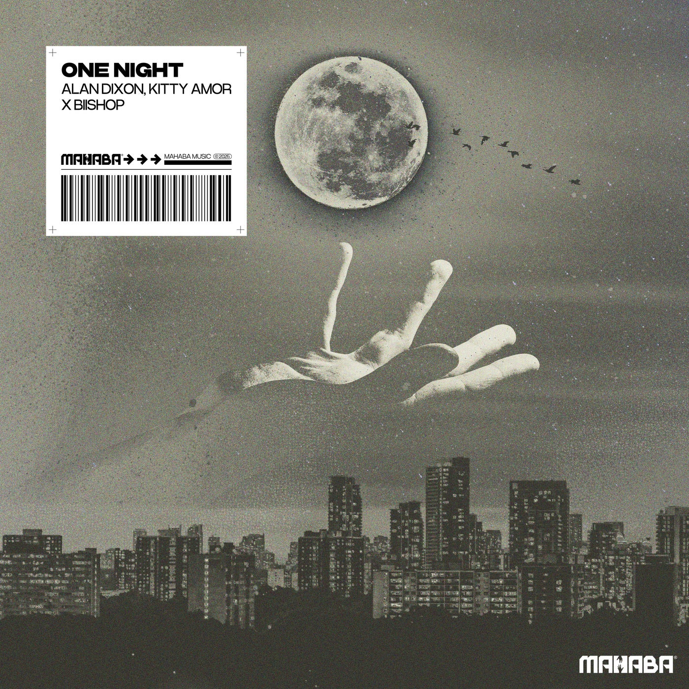 Cover - Alan Dixon, Kitty Amor, Biishop - One Night (Extended Mix)