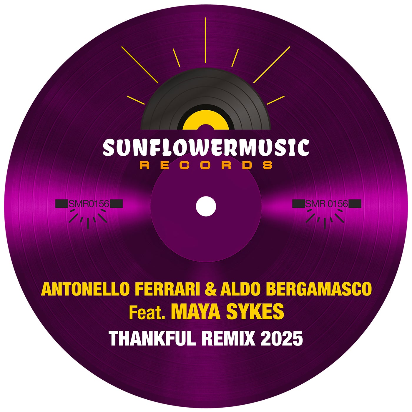 Cover - Aldo Bergamasco, Antonello Ferrari, Maya Sykes - Thankful (Antonello Ferrari & Aldo Bergamasco Club Mix)