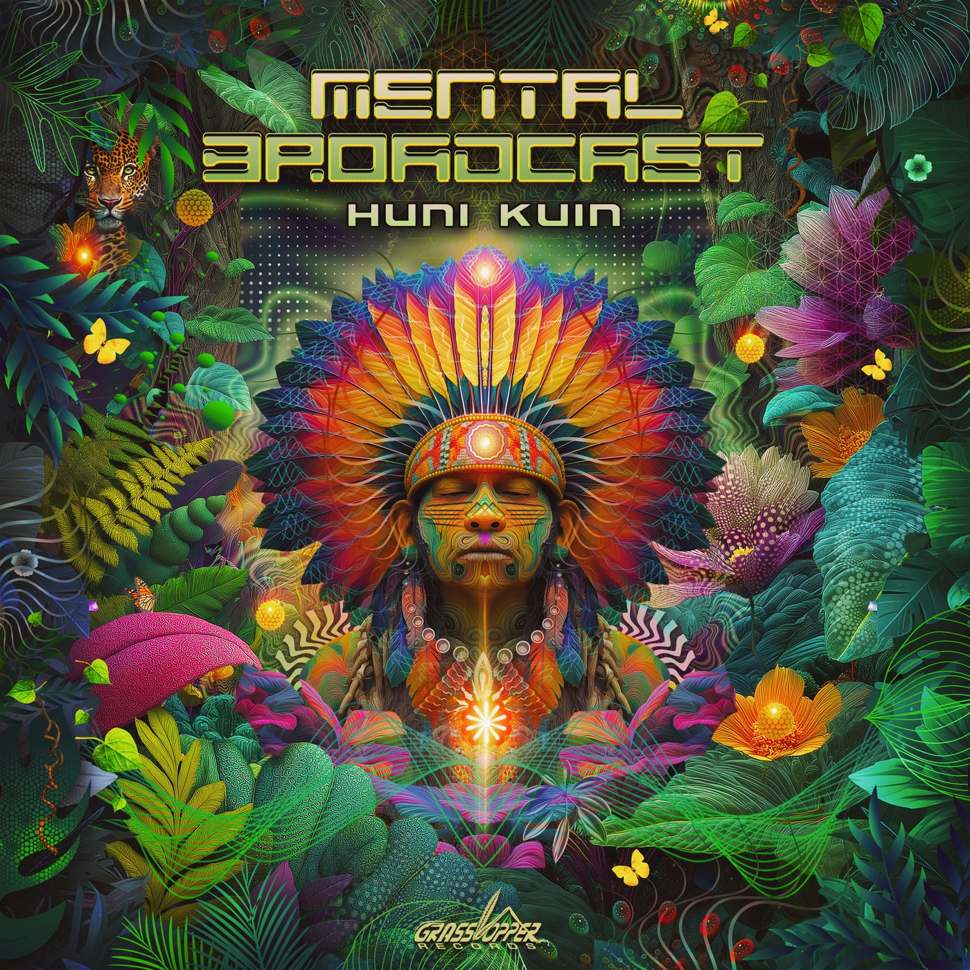 Cover - Mental Broadcast, Spatial Plants - Huni Kuin (Original Mix)