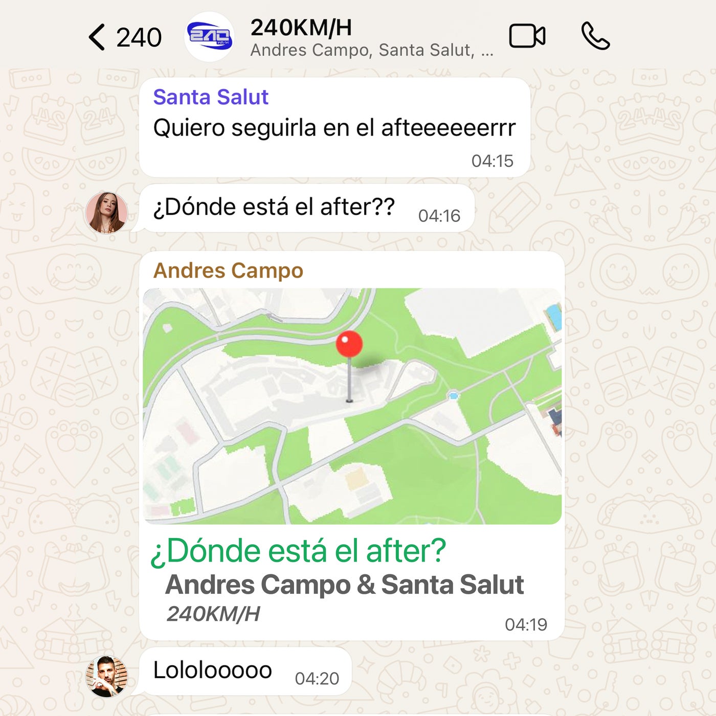 Cover - Andres Campo, Santa Salut, 240 KM/H - ¿DONDE ESTA EL AFTER? (Extended Version)
