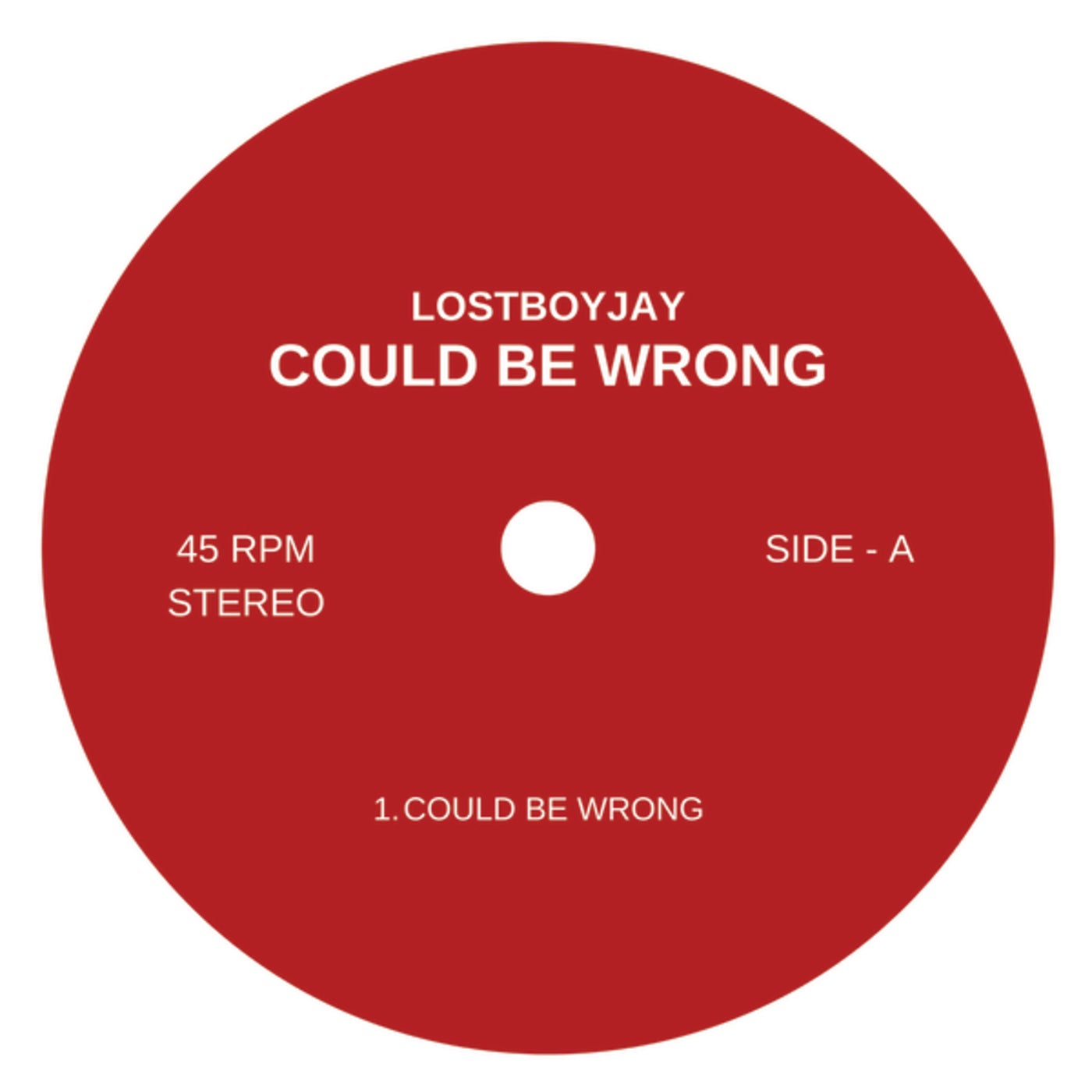 Cover - LOSTBOYJAY - COULD BE WRONG (VIP)