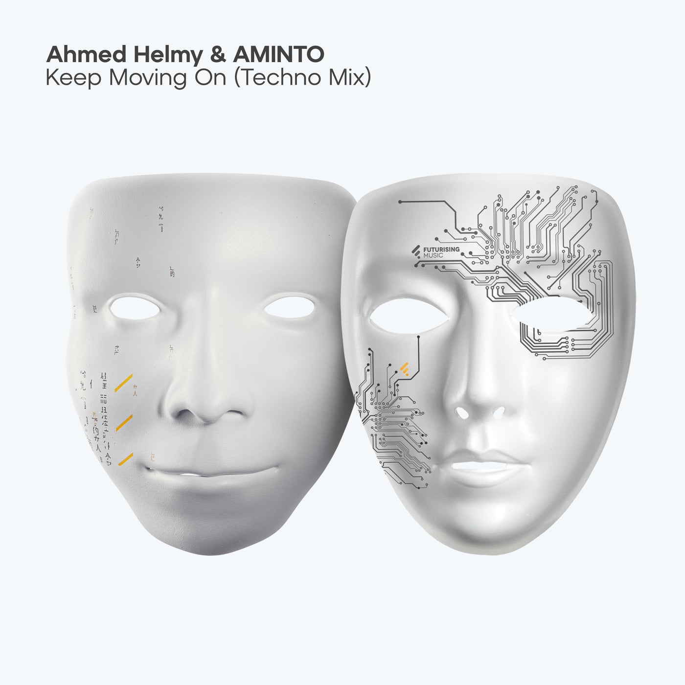 Cover - Ahmed Helmy, AMINTO - Keep Moving On (Extended Techno Mix)