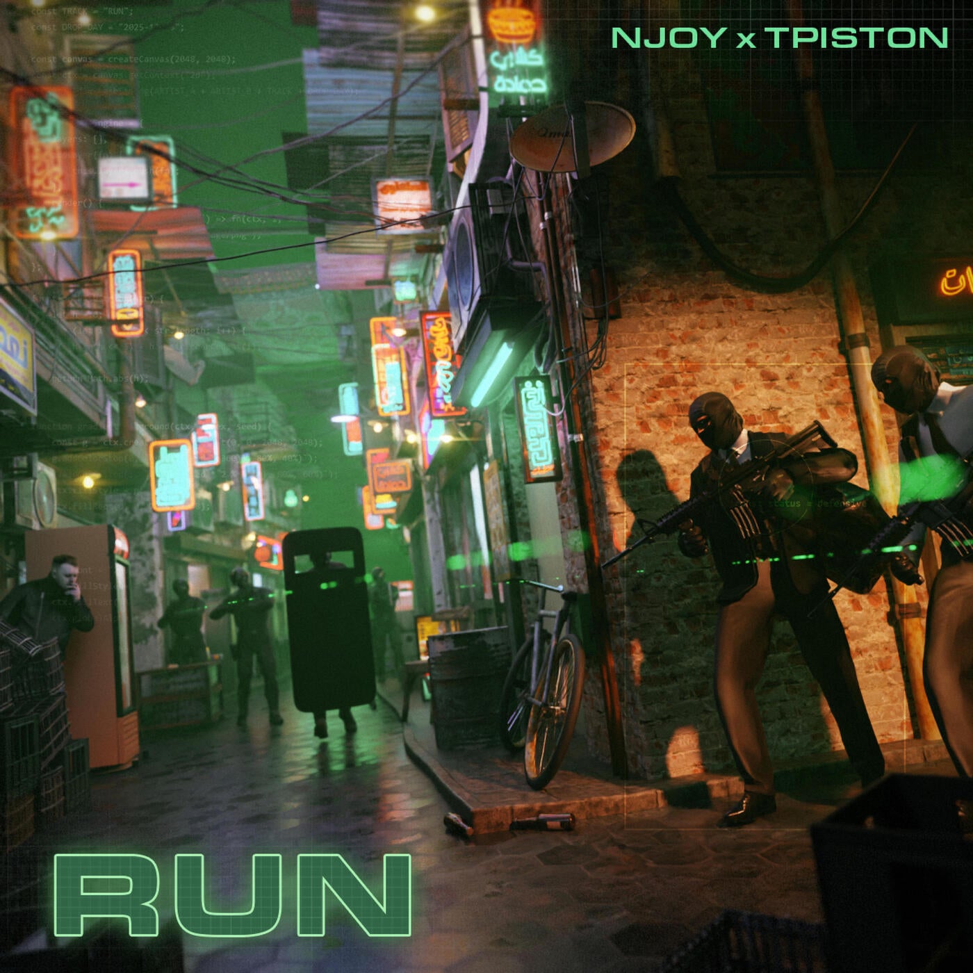 Cover - Njoy, TPiston - Run (Original Mix)