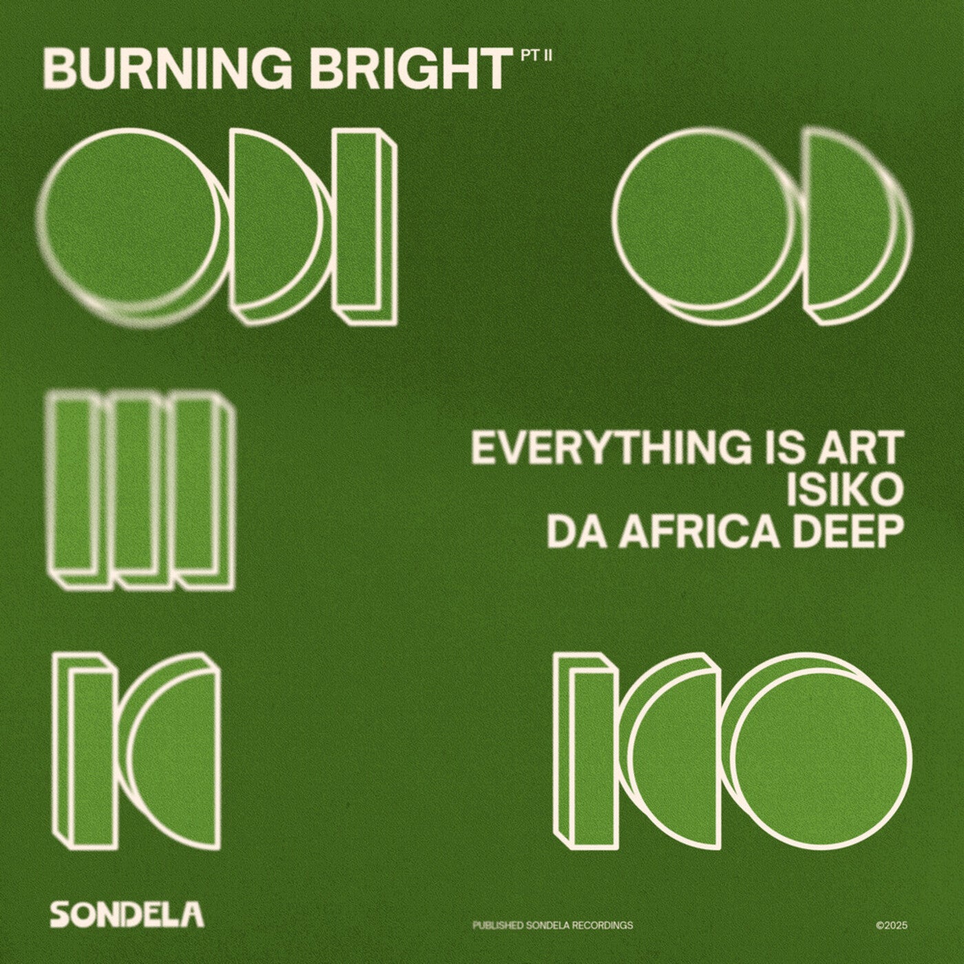 Cover - Da Africa Deep, Everything Is Art, ISIKO - Burning Bright pt. II (Extended Mix)