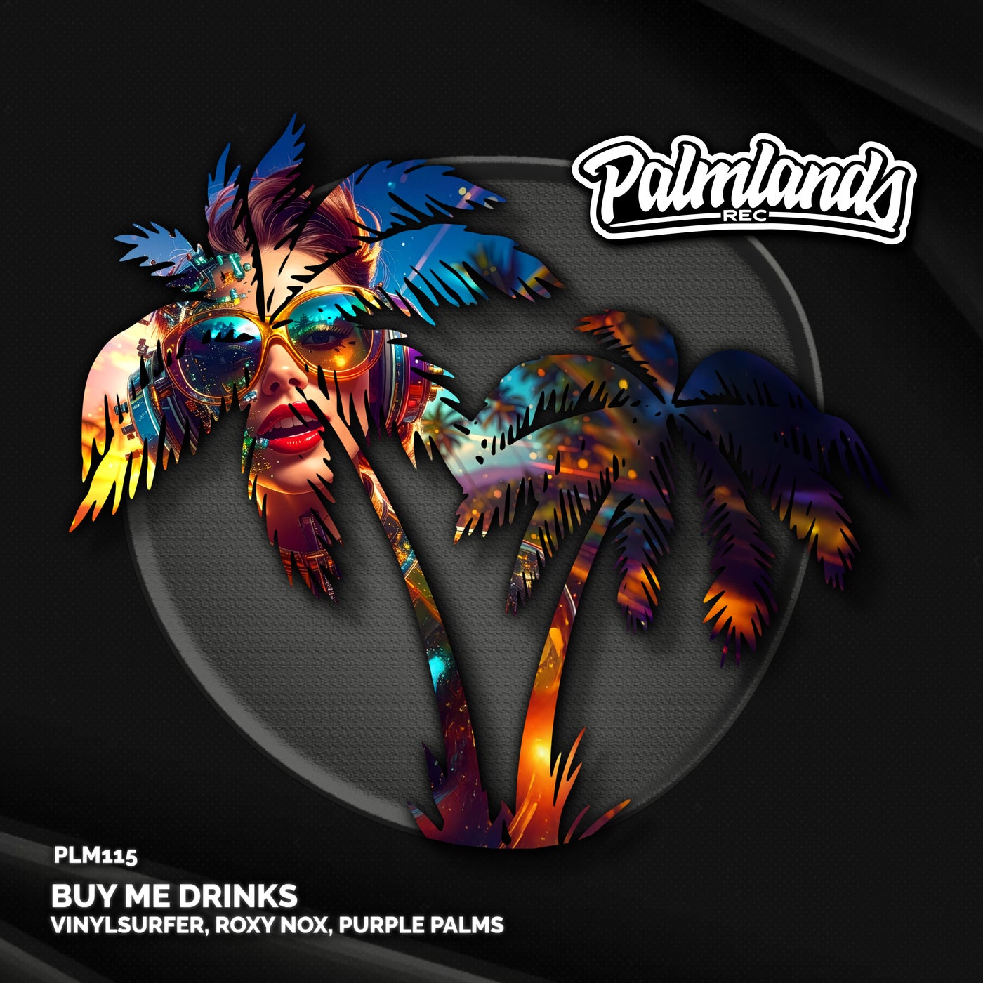 Cover - Vinylsurfer, Purple Palms, Roxy Nox - Buy Me Drinks (Extended Mix)