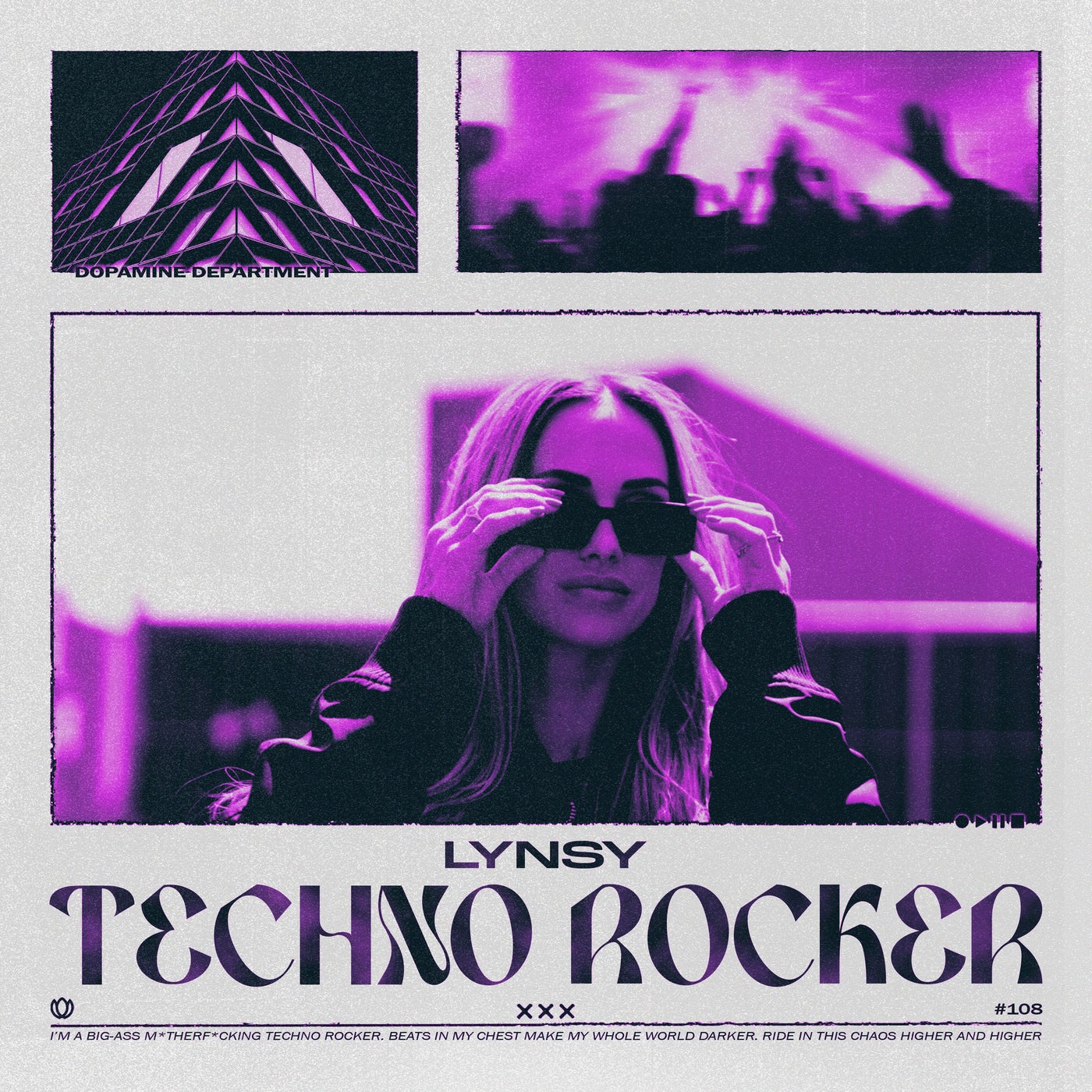 Cover - LYNSY - Techno Rocker (Extended Mix) Promo tools