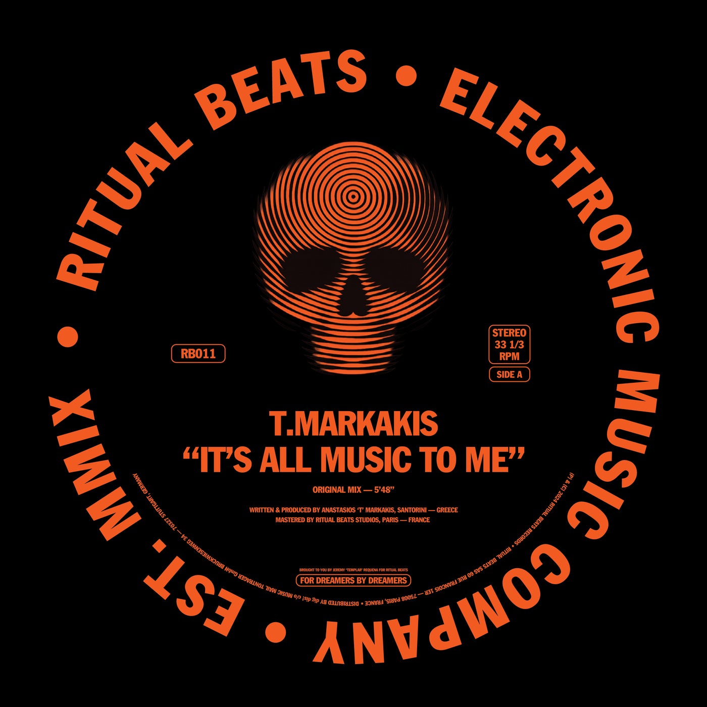 Cover - T.Markakis - It's All Music to Me (Original Mix)