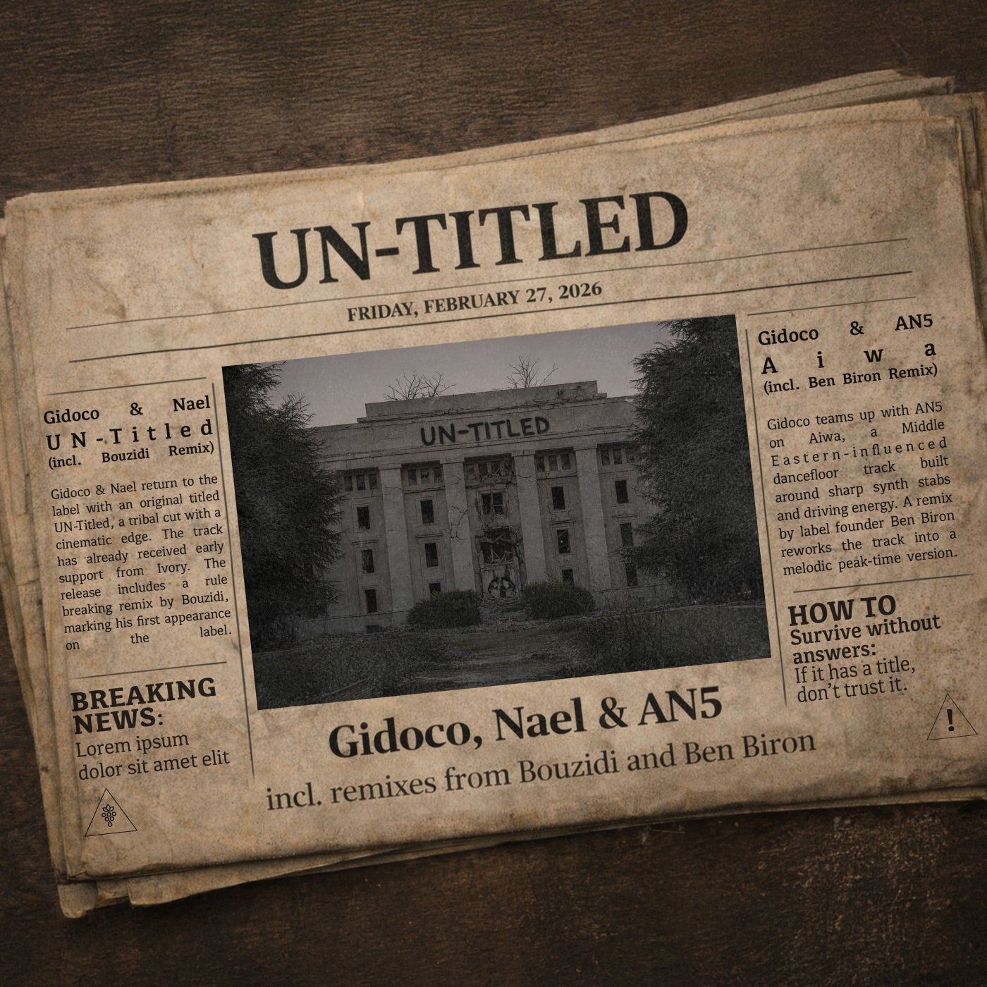 Cover - Nael (IL), Gidoco - UN-Titled (Original Mix)