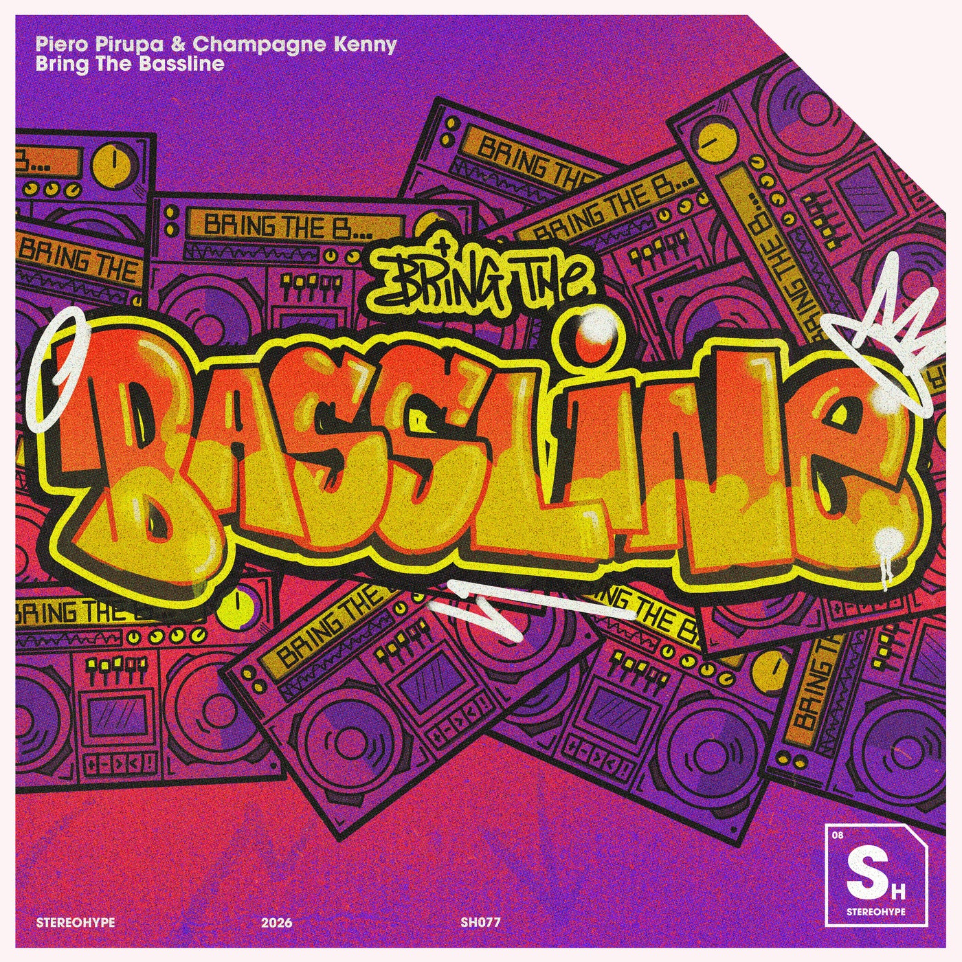 Cover - Piero Pirupa, Champagne Kenny - Bring The Bassline (Extended Mix)