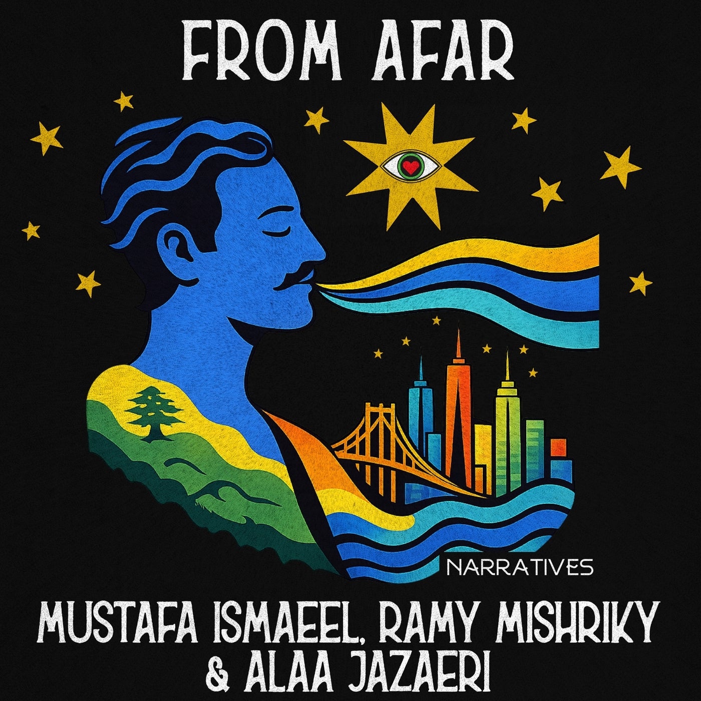 Cover - Mustafa Ismaeel, Ramy Mishriky, Alaa Jazaeri - From Afar (Extended Mix)