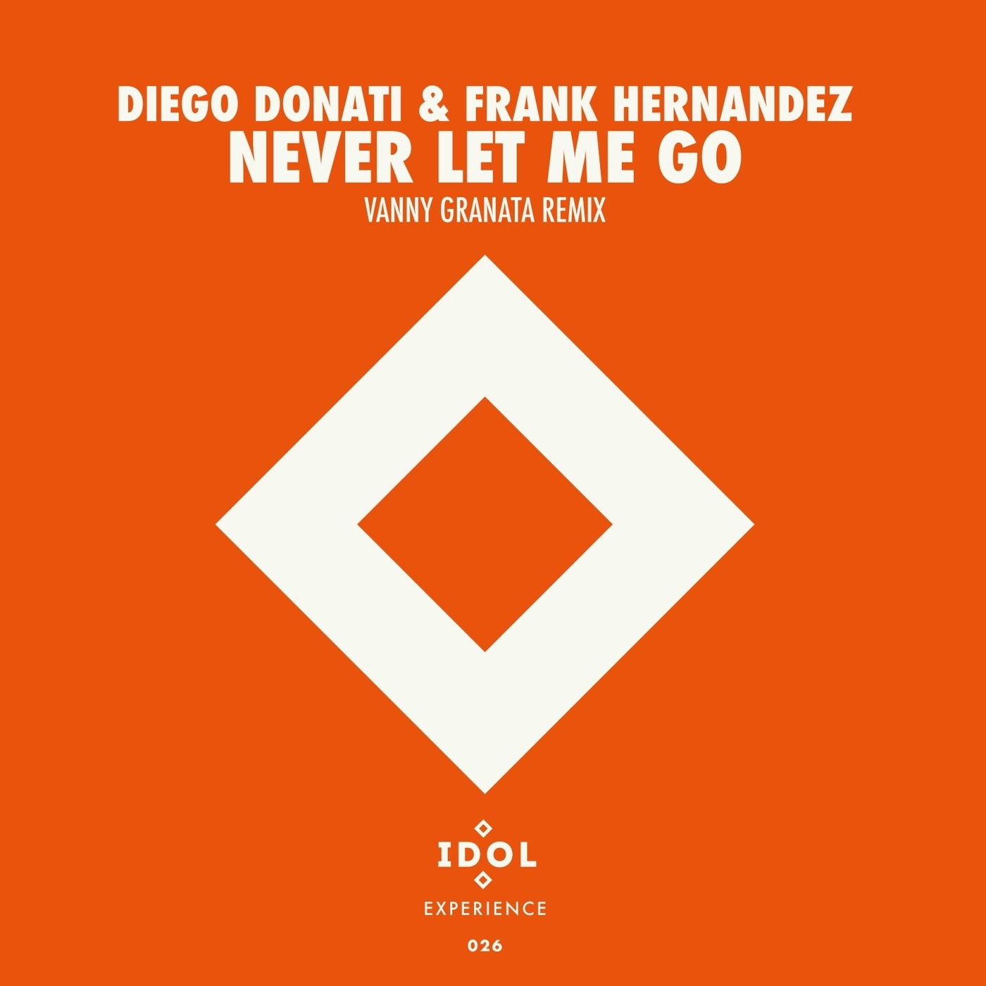 Cover - Diego Donati, Frank Hernandez - Never Let Me Go (Vanny Granata Extended Remix) Promo tools