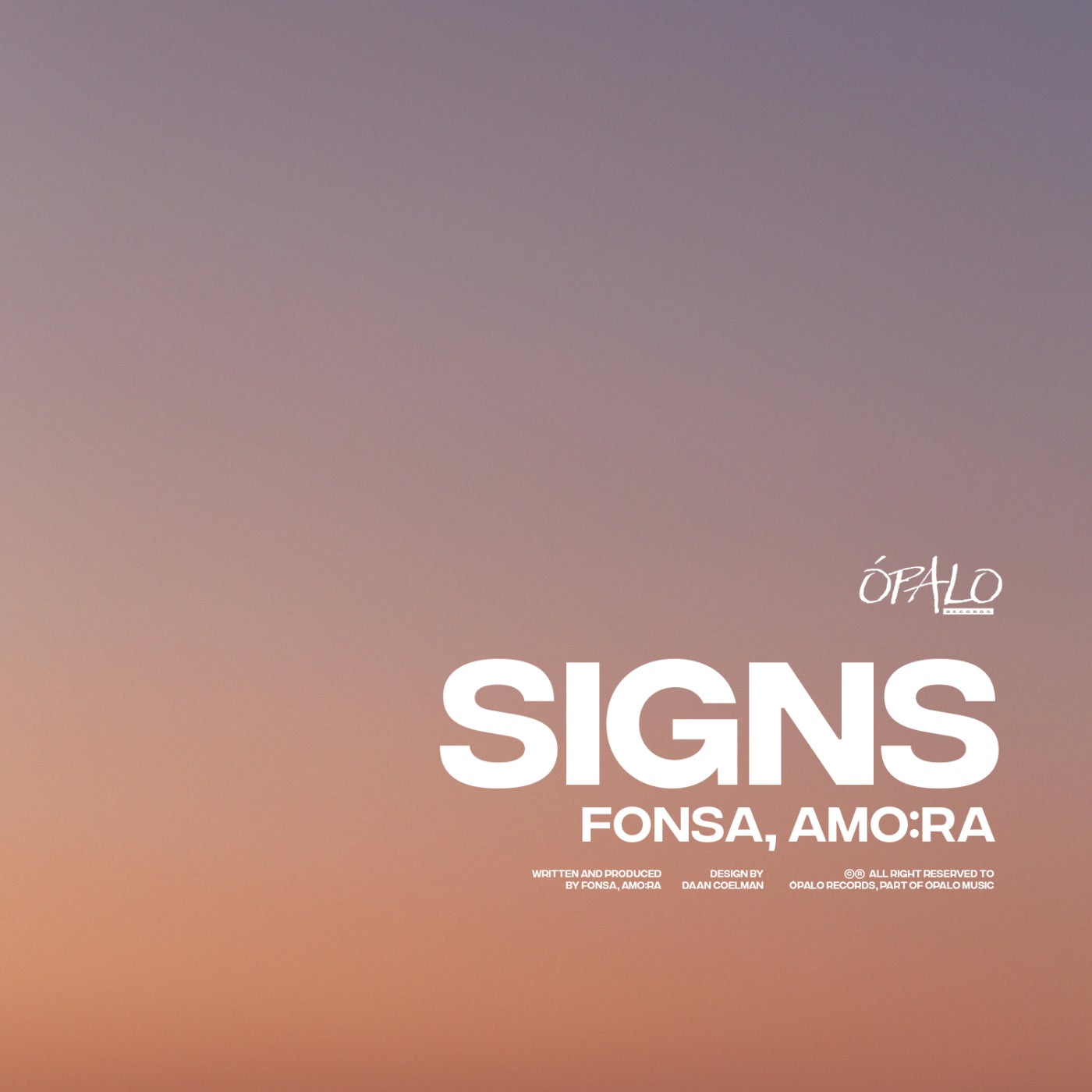 Cover - Fonsa, AMO:RA - Signs (Original Mix) Promo tools