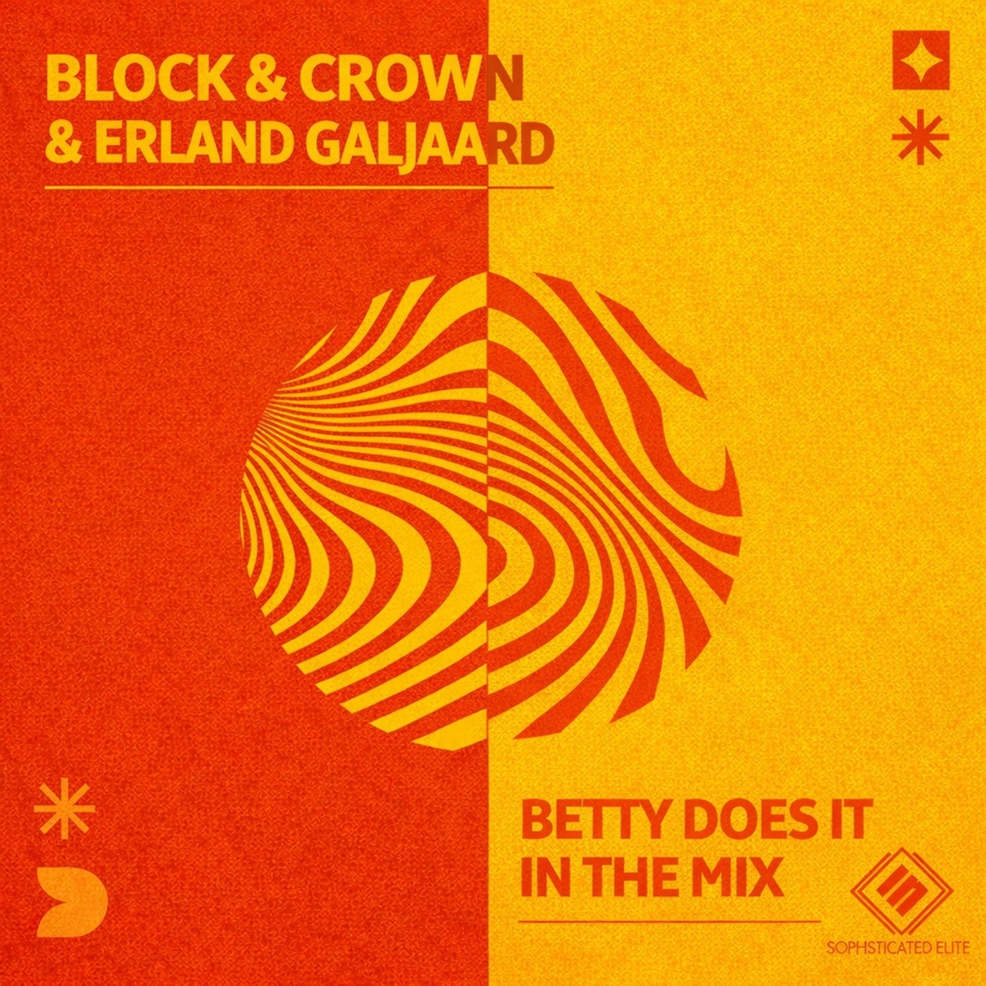 Cover - Block & Crown, Erland Galjaard - Betty Does It In The Mix (Original Mix) Promo tools
