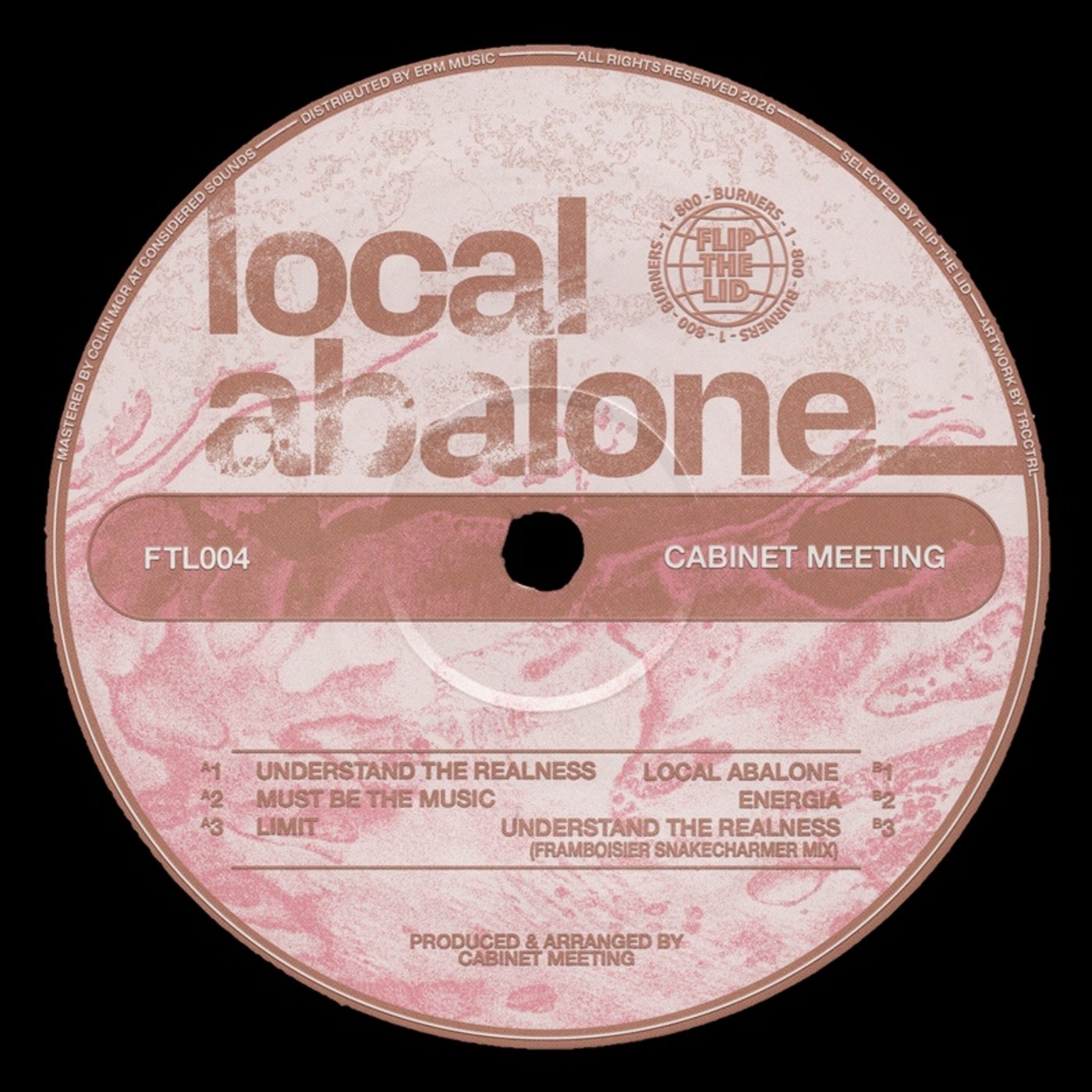 Cover - Cabinet Meeting - Understand The Realness (Framboisier Snakecharmer Mix) Promo tools