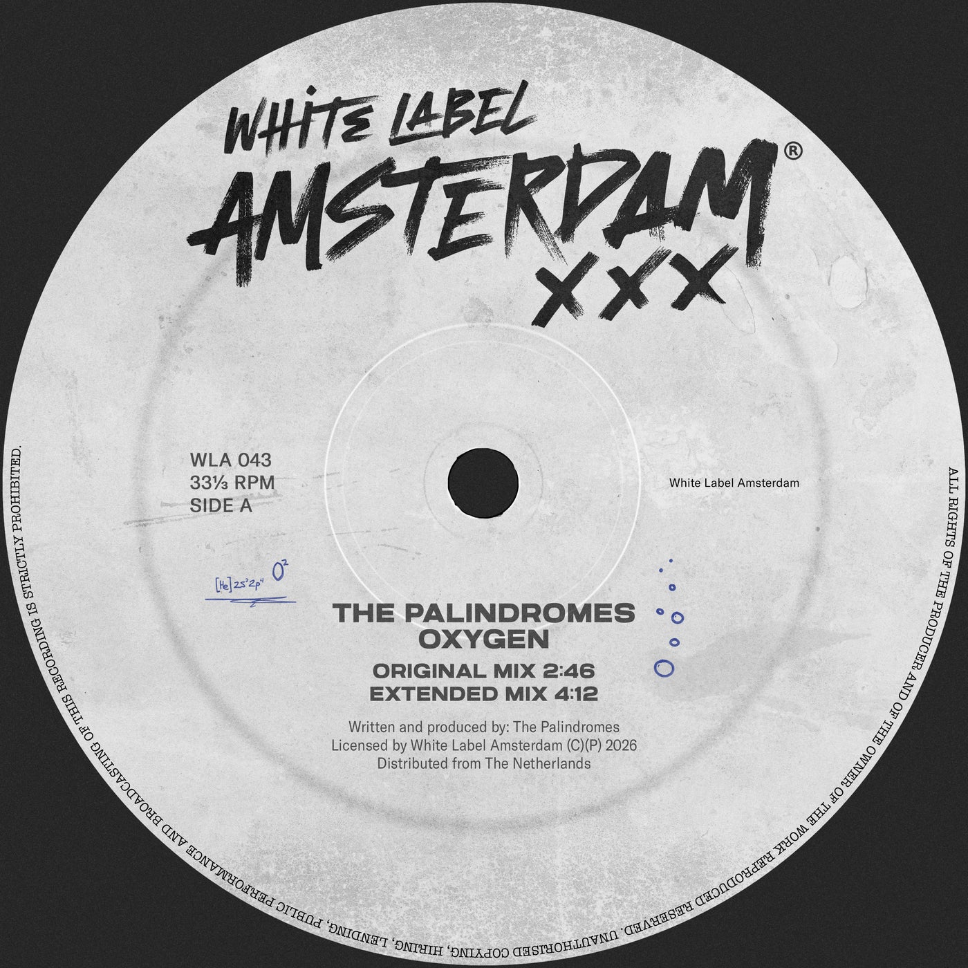Cover - The Palindromes - Oxygen (Extended Mix) Promo tools