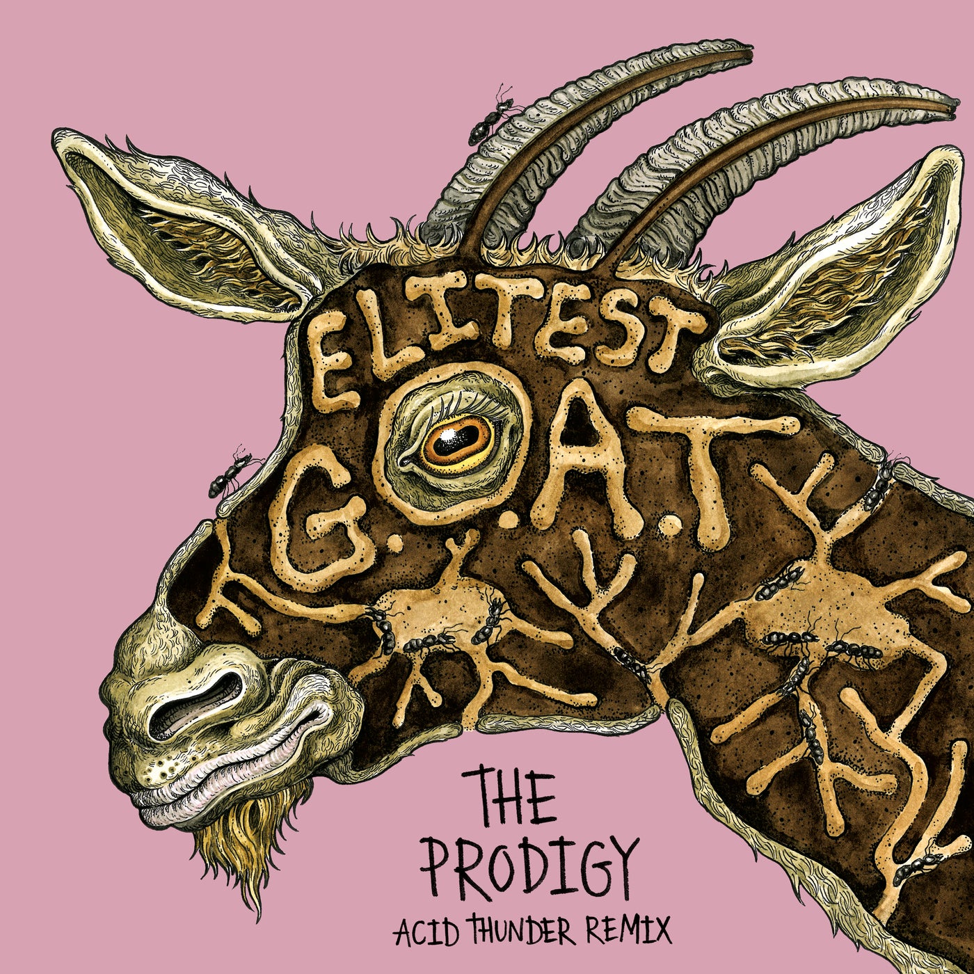 Cover - The Prodigy, Sleaford Mods, Aldous Harding - Elitest G.O.A.T. feat. Aldous Harding (The Prodigy Acid Thunder Mix) Promo tools