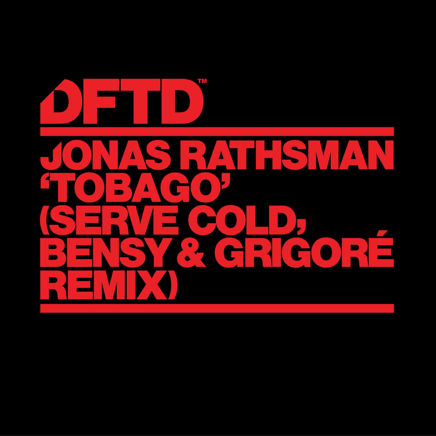 Cover - Jonas Rathsman, Grigoré, Bensy, Serve Cold - Tobago (Serve Cold, Bensy & Grigoré Extended Remix) Promo tools