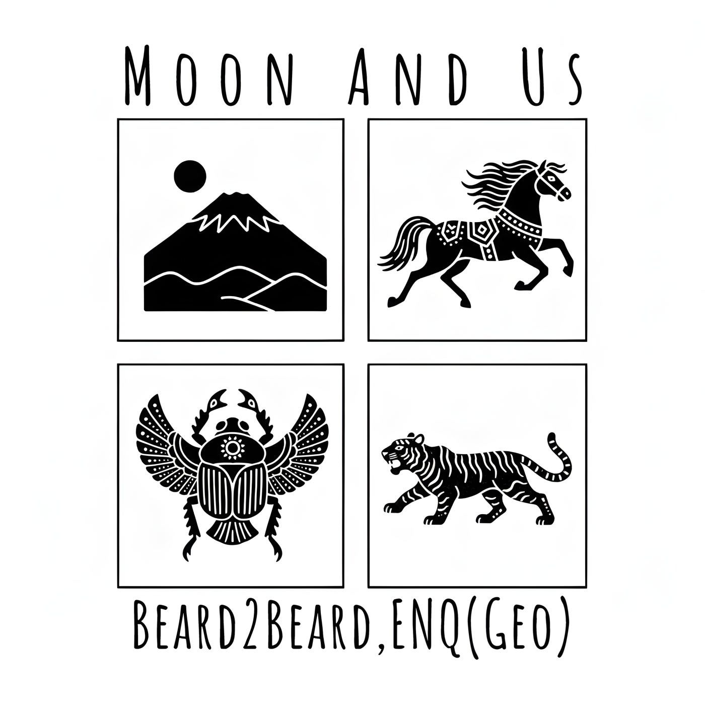 Cover - Beard2Beard, ENQ(geo) - Moon and Us (Original Mix) Promo tools