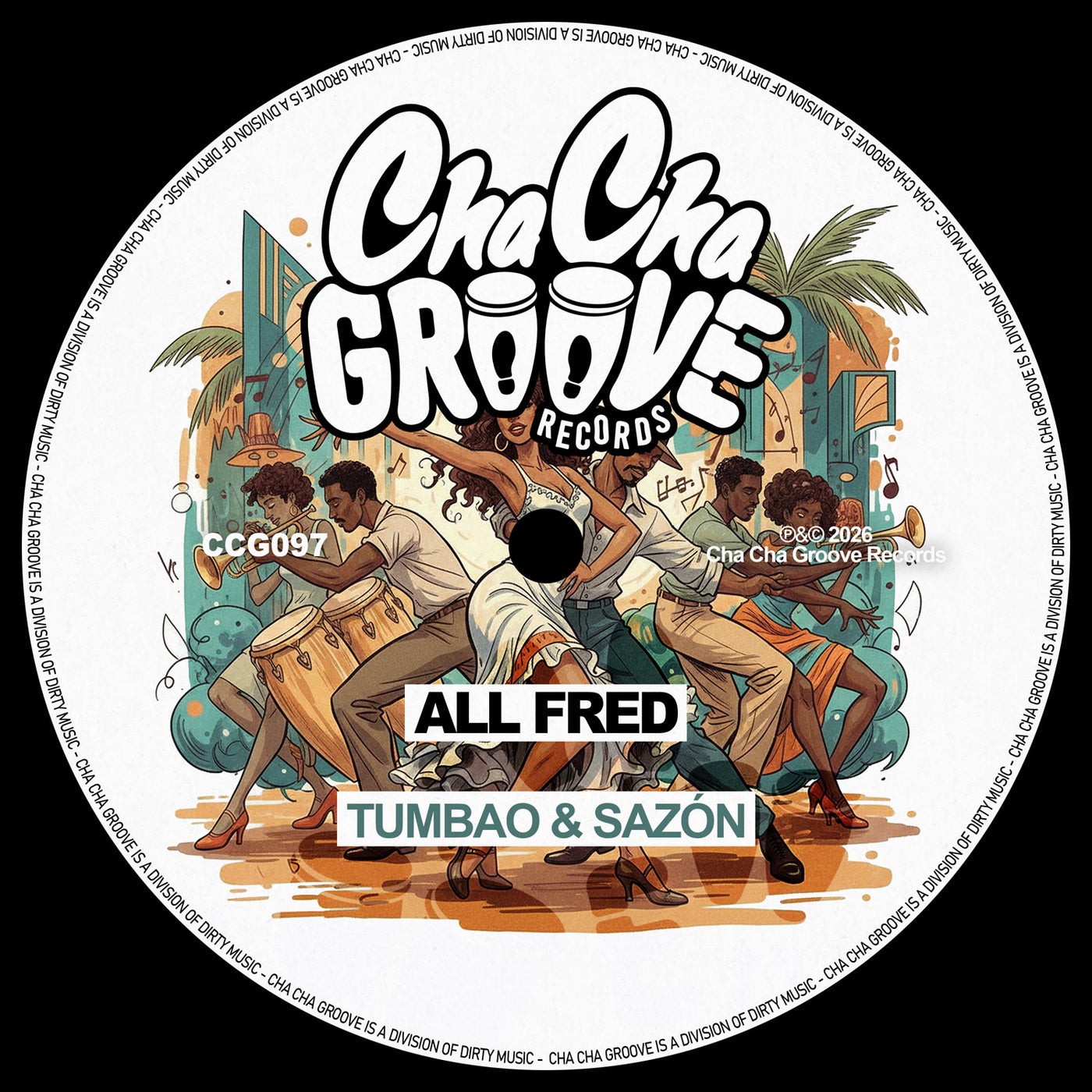 Cover - All Fred - Tumbao & Sazon (Extended Mix) Promo tools