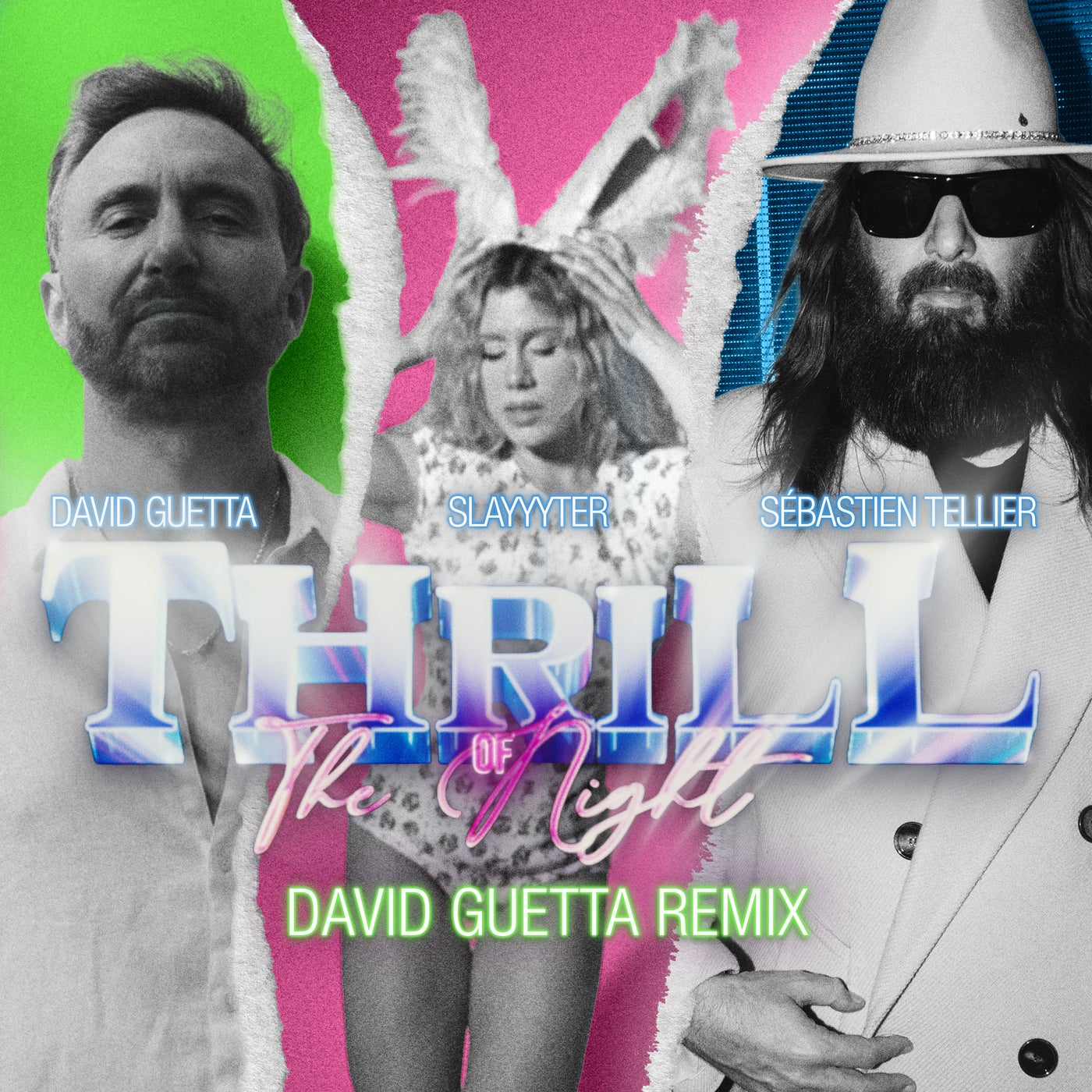 Cover - David Guetta, Sebastien Tellier, Nile Rodgers, Slayyyter - Thrill Of The Night (David Guetta Remix - Extended) Promo tools