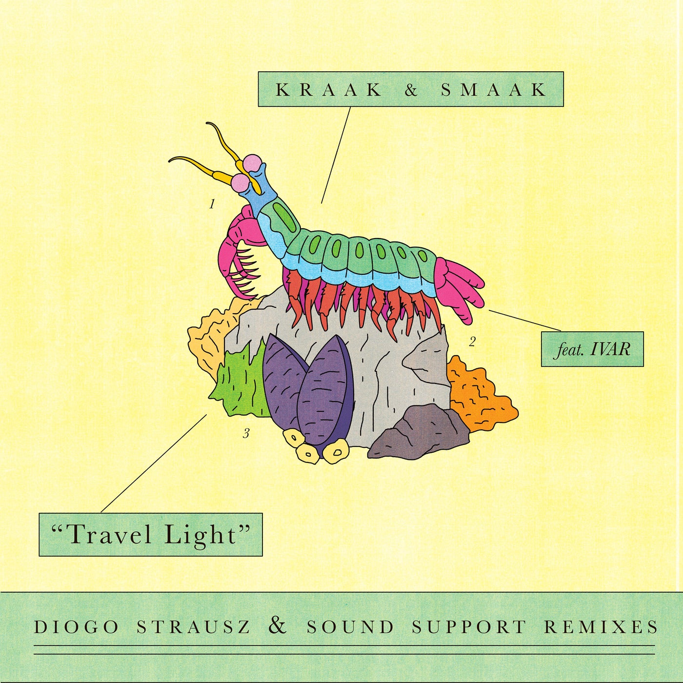 Cover - Kraak & Smaak, Ivar - Travel Light (Diogo Strausz Remix) Promo tools
