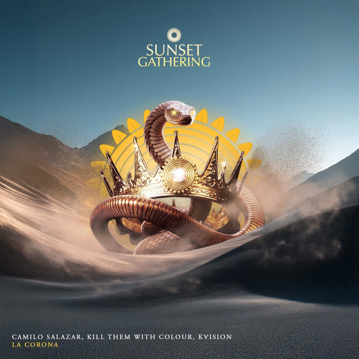 Cover - Kill Them With Colour, KVISION, Camilo Salazar - La Corona (Original Mix) Promo tools
