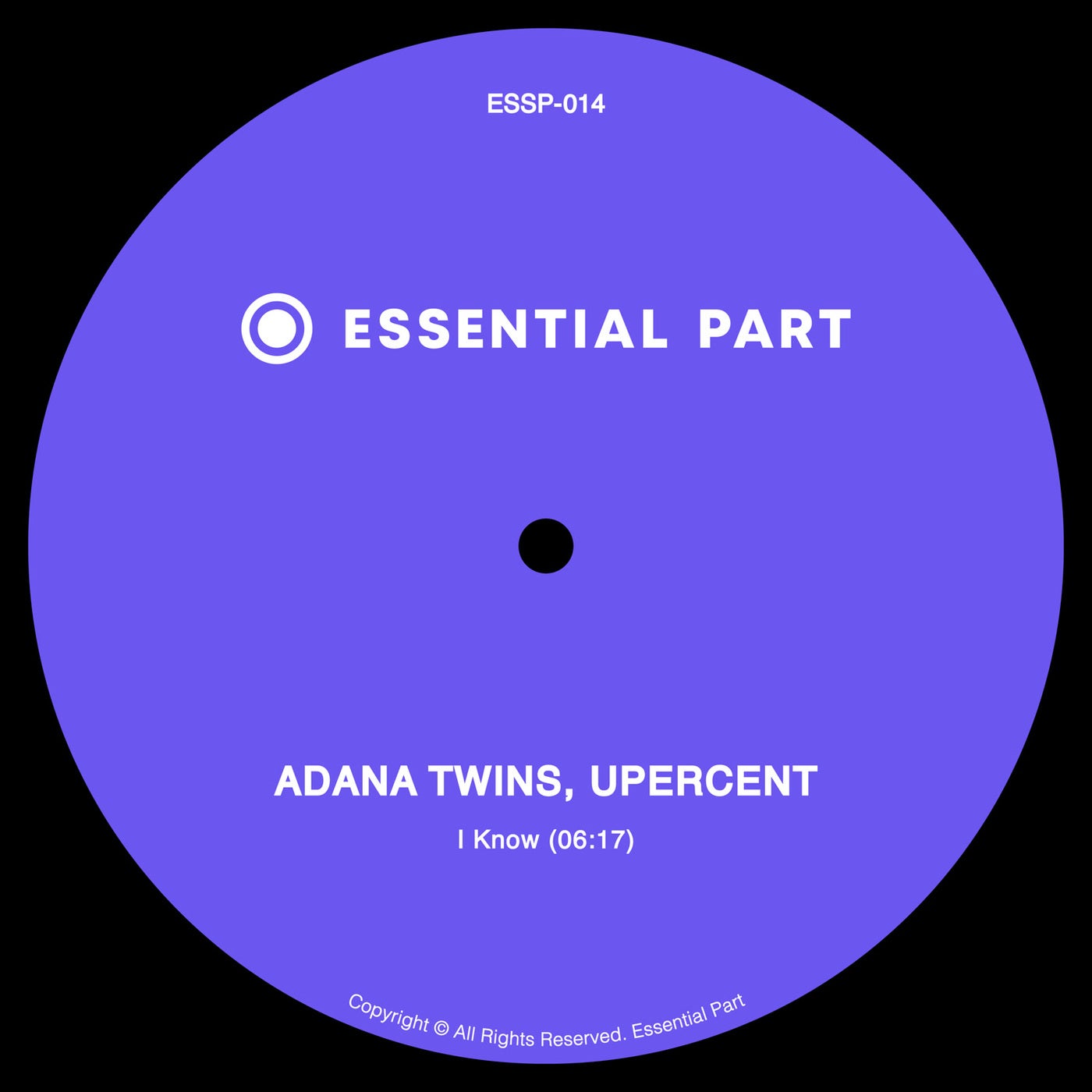 Cover - Adana Twins, Upercent - I Know (Original Mix) Promo tools