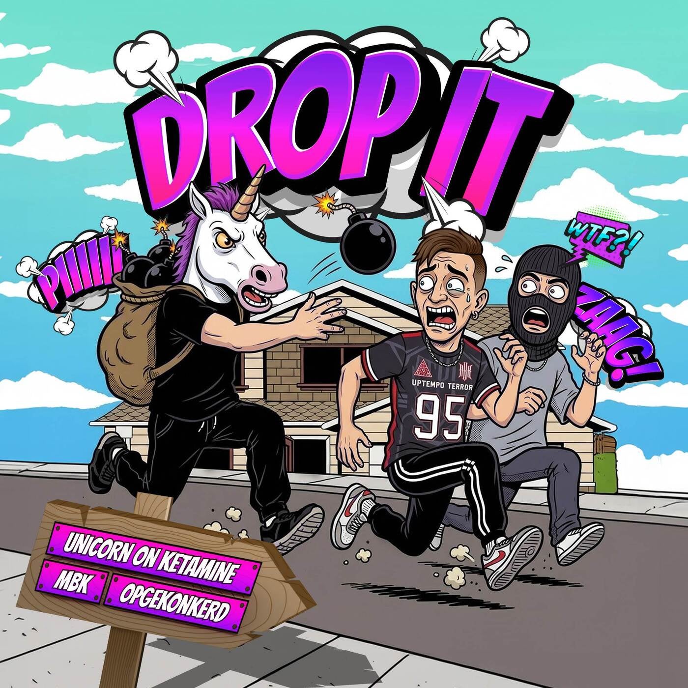Cover - MBK, Unicorn On Ketamine, Opgekonkerd - DROP IT (Original Mix) Promo tools
