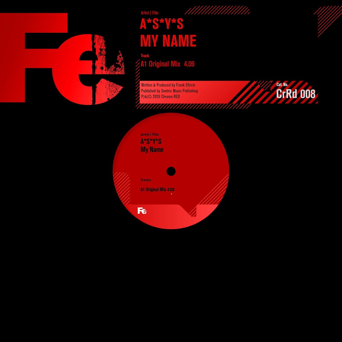 Cover - A*S*Y*S - My Name (Original Mix) Promo tools