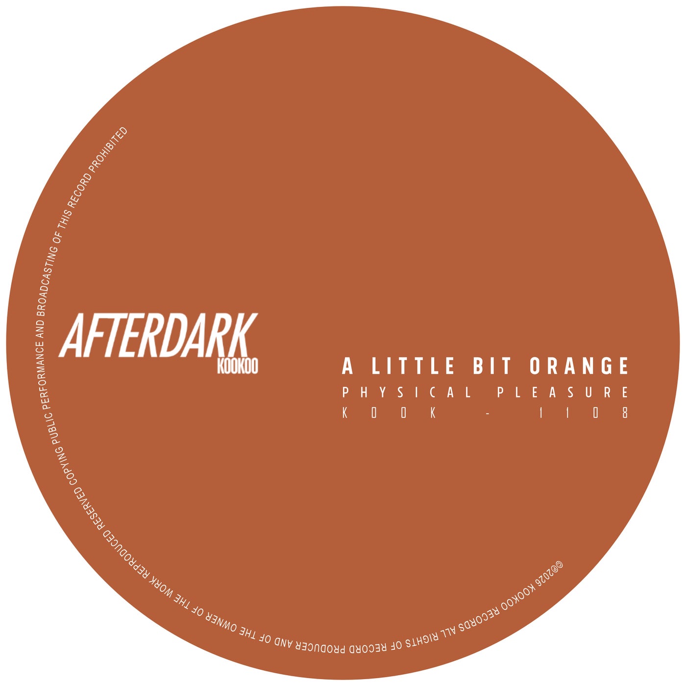 Cover - A Little Bit Orange - Physical Pleasure (Original Mix) Promo tools