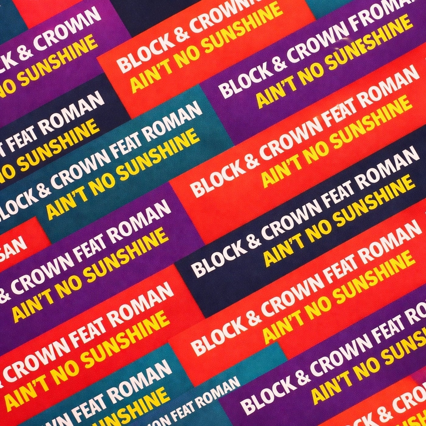 Cover - Block & Crown - Ain't No Sunshine (Nu Disco Blend) Promo tools
