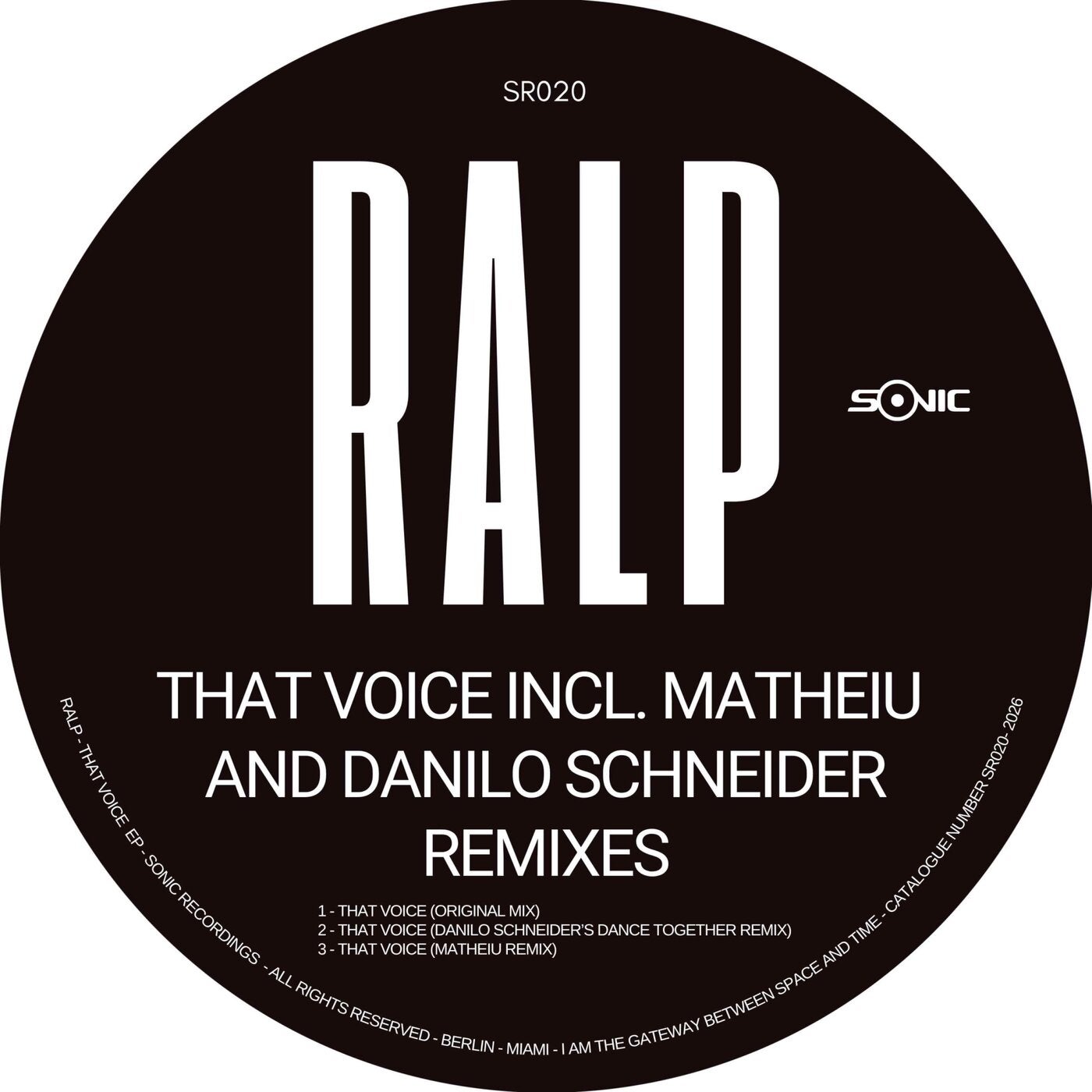 Cover - RALP (COL) - That Voice (Danilo Schneider Dance Together Remix) Promo tools