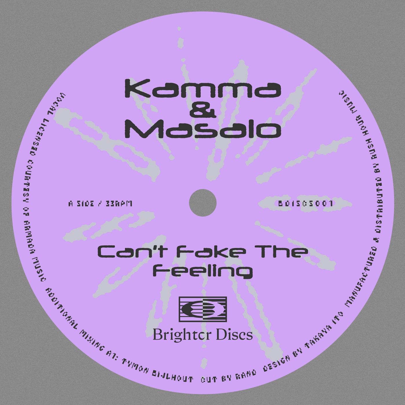 Cover - Masalo, Kamma, Kamma & Masalo - Can't Fake The Feeling (Club Mix) Promo tools