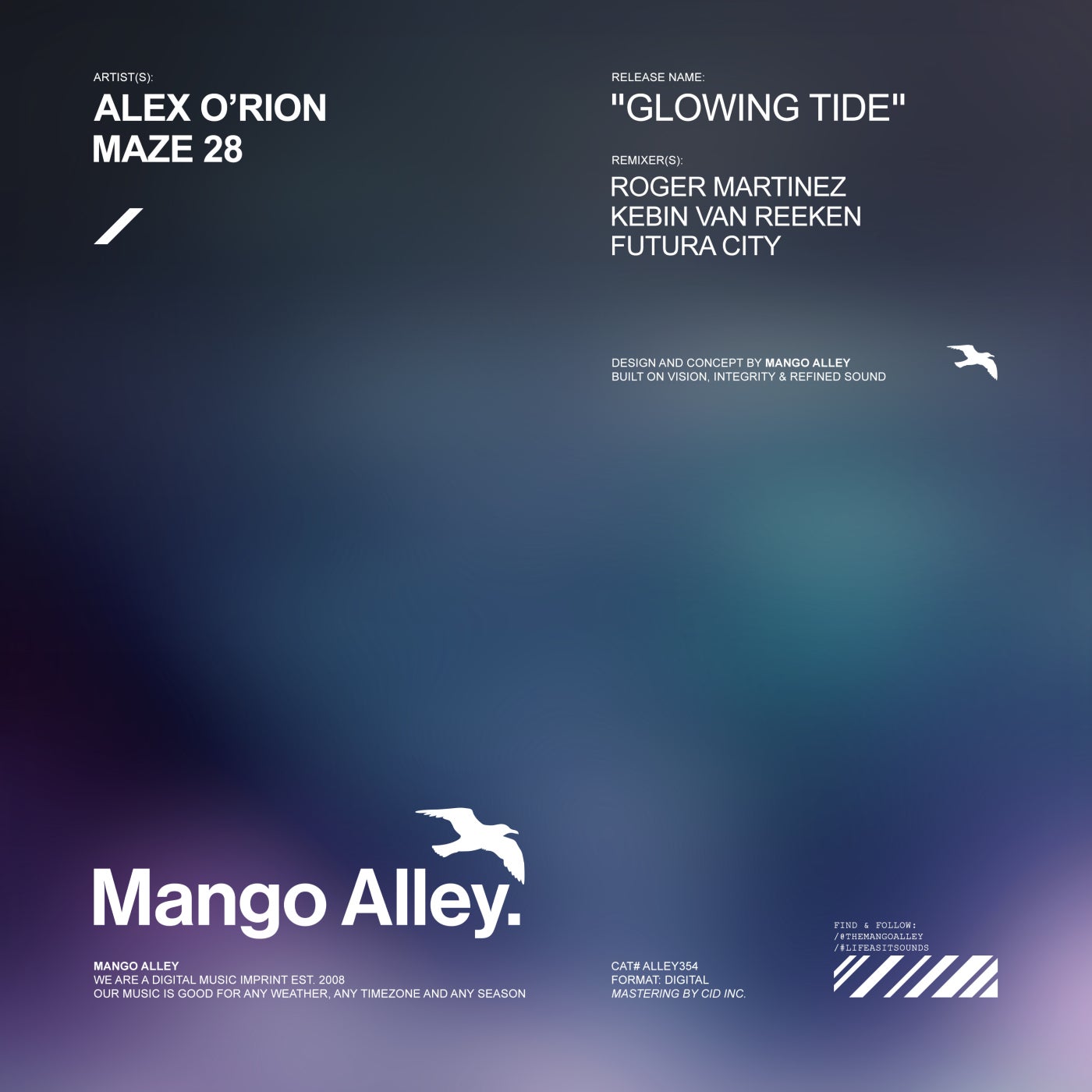 Cover - Alex O'Rion, Maze 28 - Glowing Tide (Kebin Van Reeken Remix) Promo tools