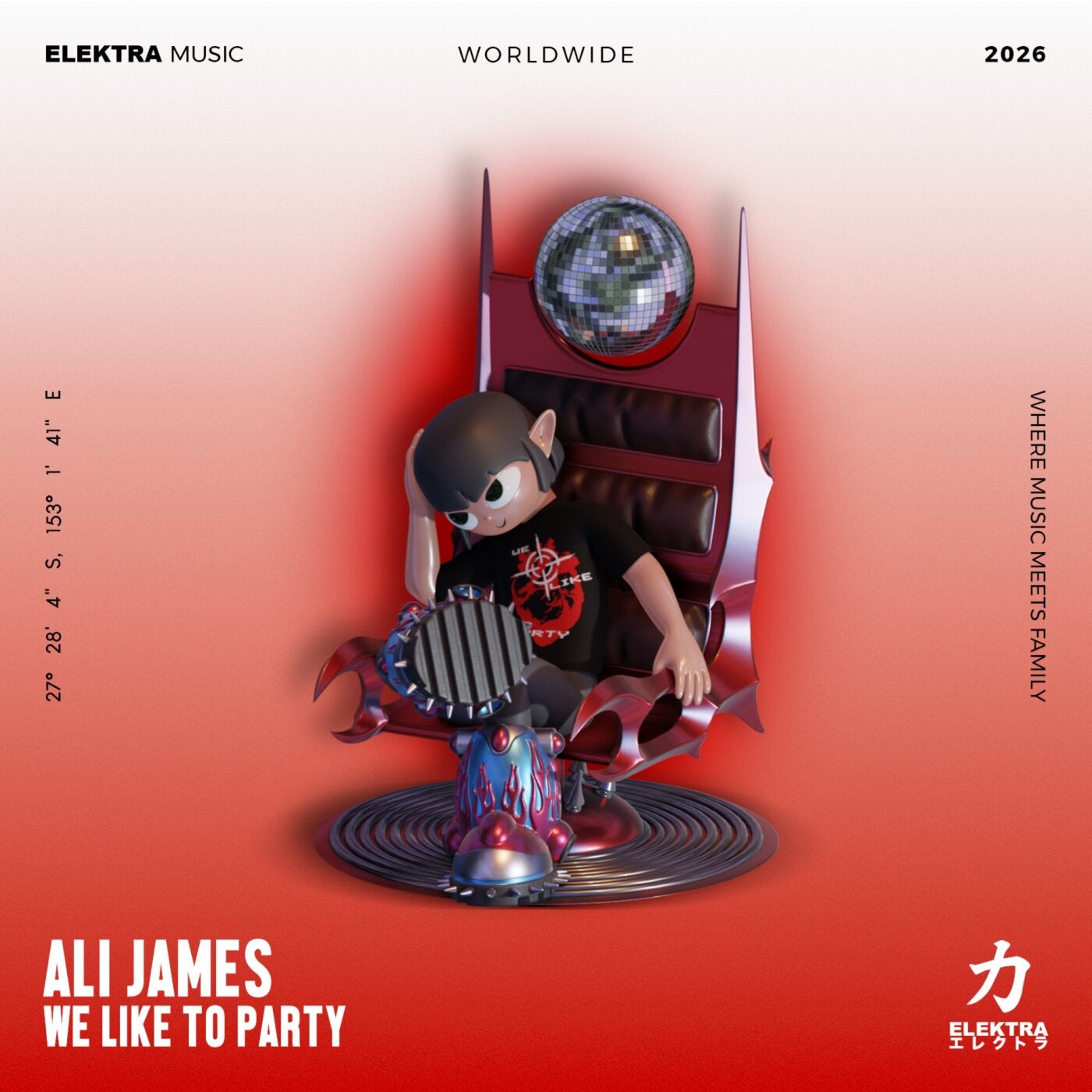 Cover - Ali James - We Like To Party (Original Mix) Promo tools