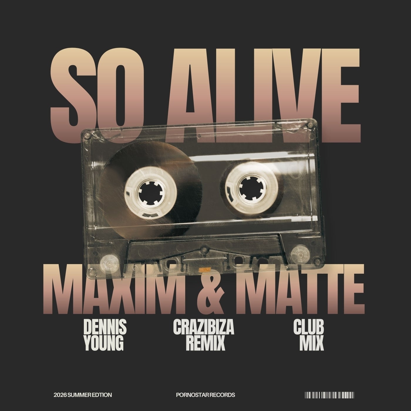 Cover - Dennis Young, Crazibiza, Maxim & Matte - So Alive (Club Mix) Promo tools