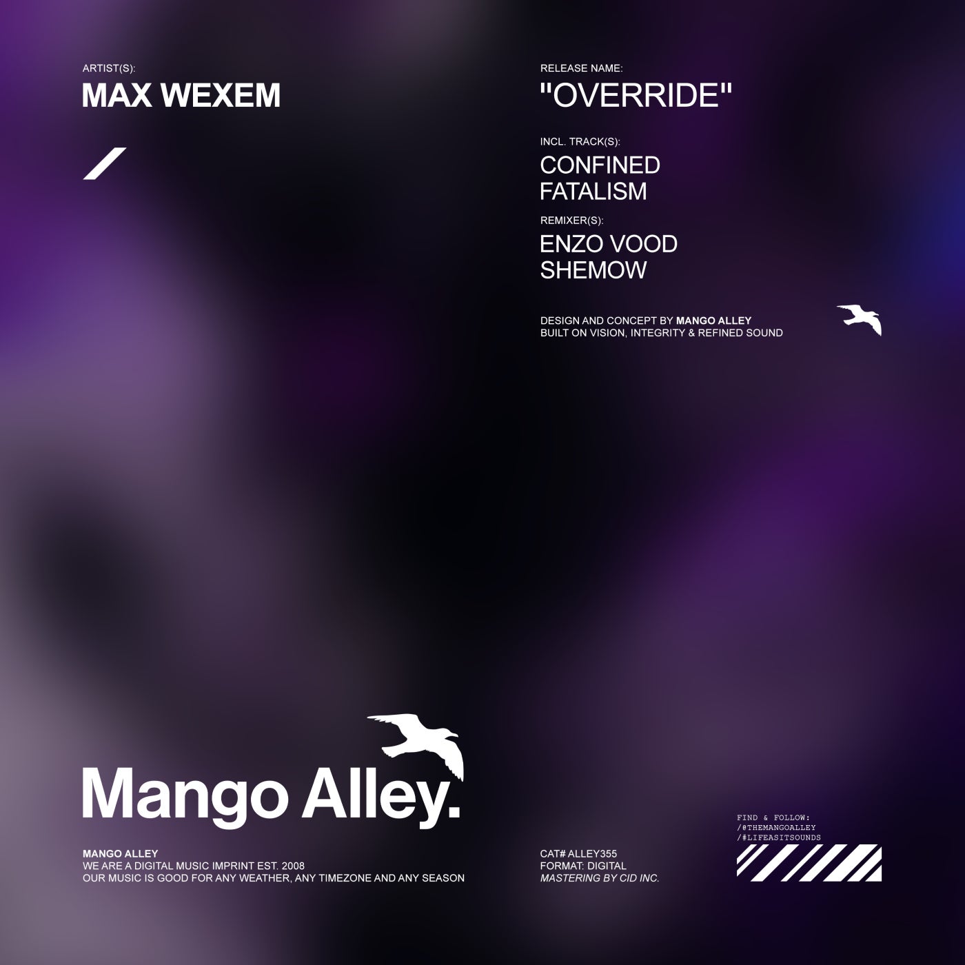 Cover - Max Wexem - Override (Enzo Vood & ShemoW Remix) Promo tools