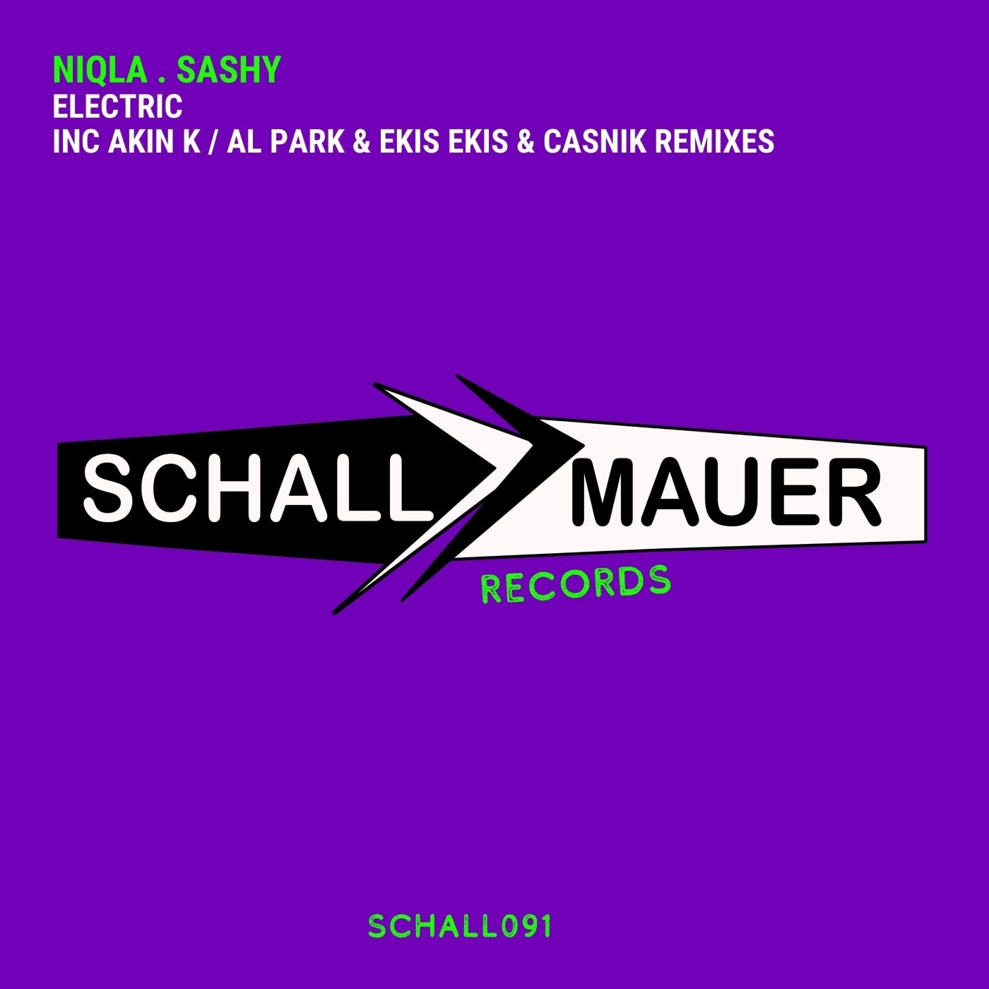 Cover - Sashy, NIQLA - Electric (AKIN K & Al Park Remix) Promo tools
