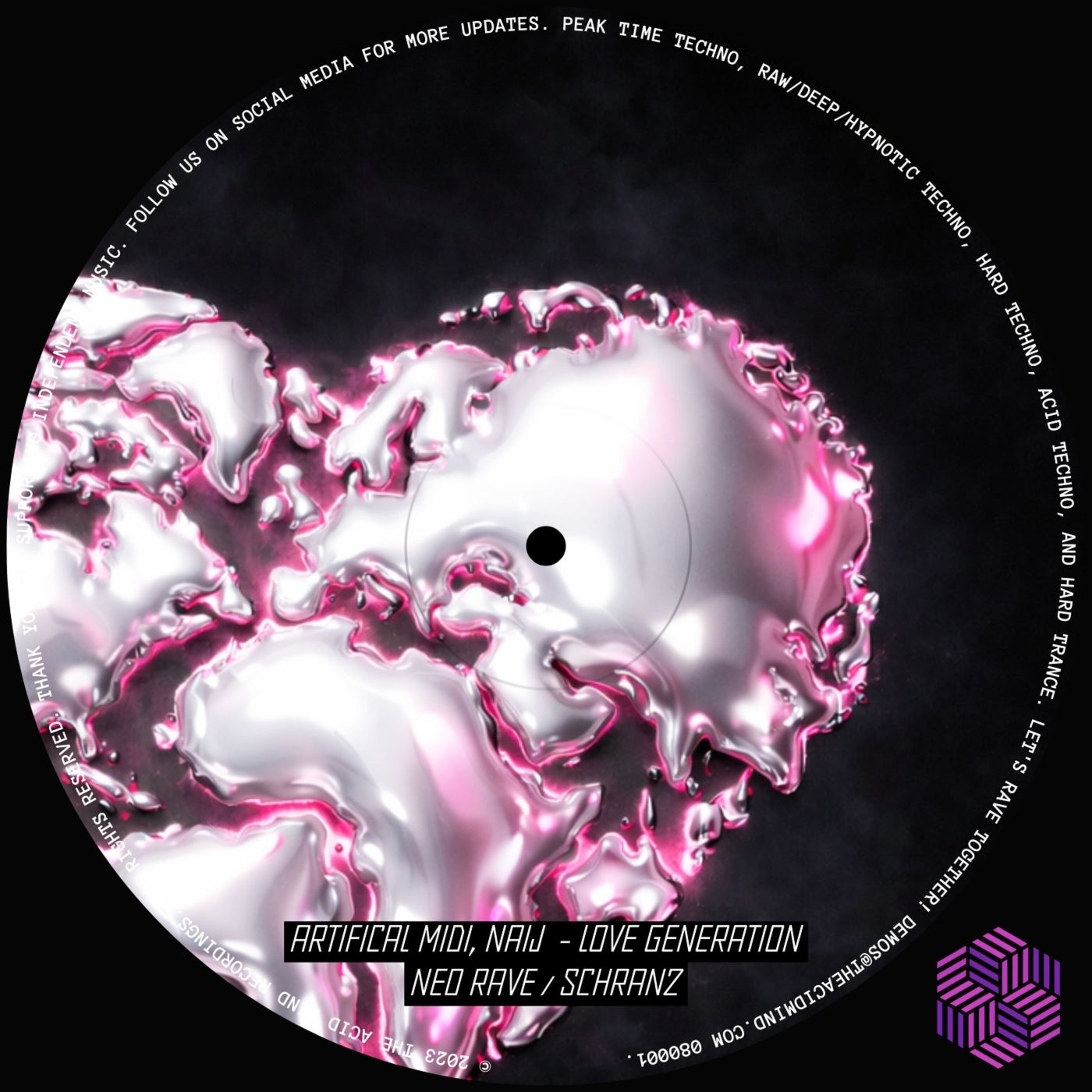 Cover - The Acid Mind, Naij - Love the Schranz Genaration (Original Mix) Promo tools