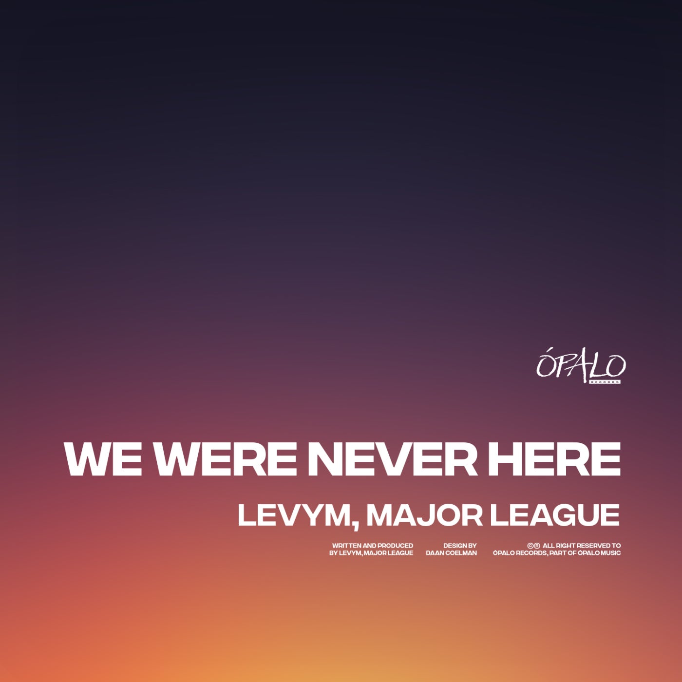 Cover - LevyM, Major League DJz - We Were Never Here (Afro Mix) Promo tools