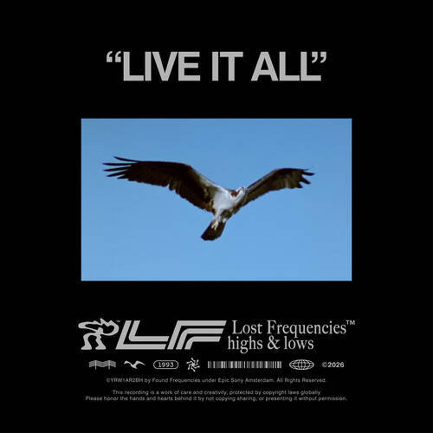 Cover - Lost Frequencies - Live It All (Extended Version) Promo tools