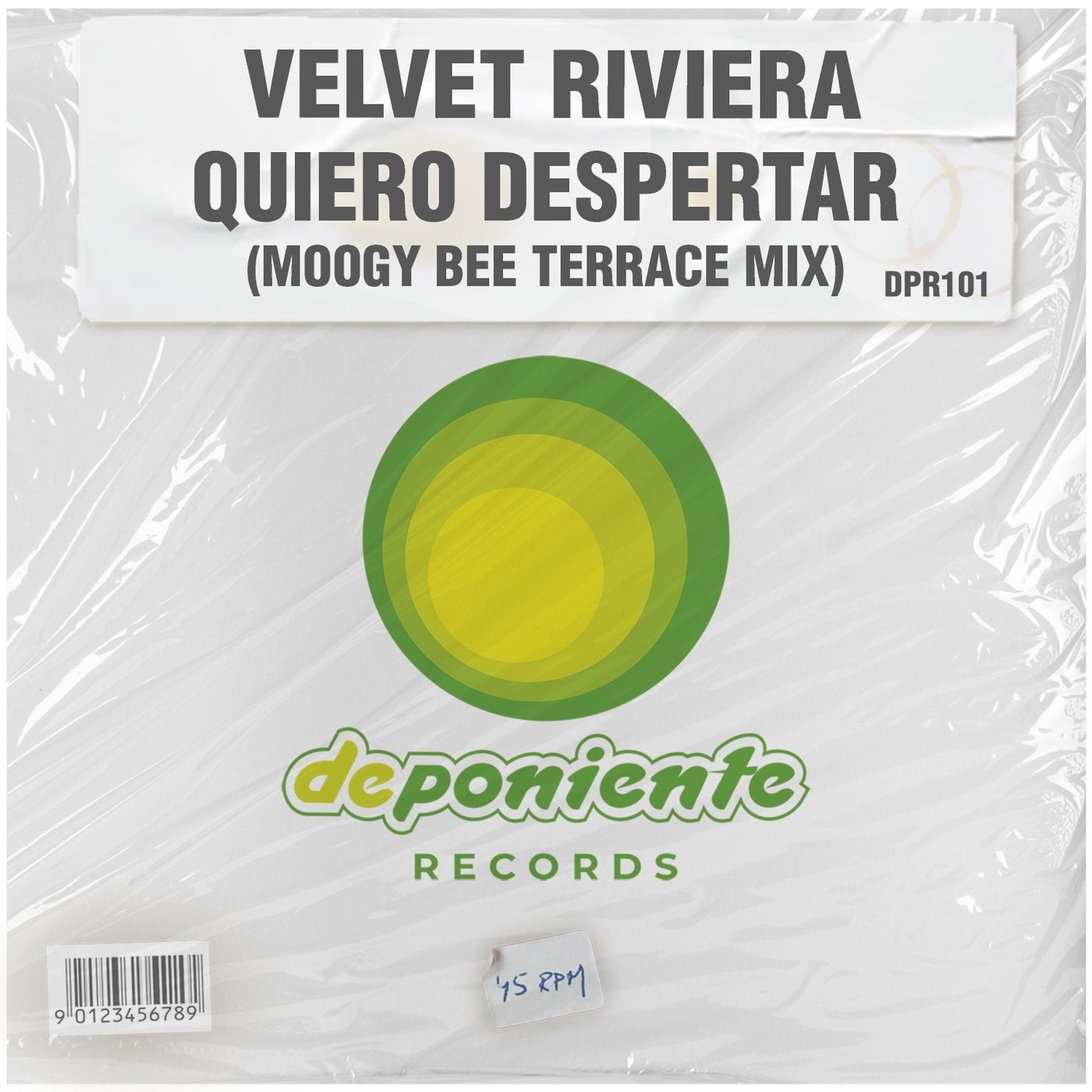 Cover - Velvet Riviera - Quiero Despertar (Moogy Bee Terrace Mix) Promo tools