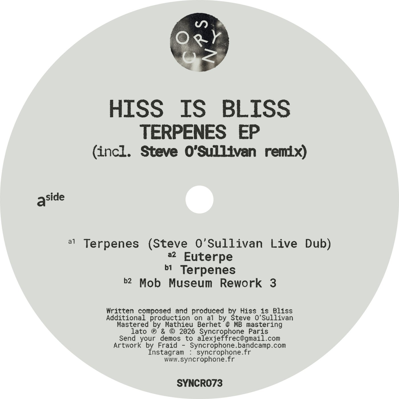 Cover - Hiss Is Bliss - Euterpe (Original Mix) Promo tools